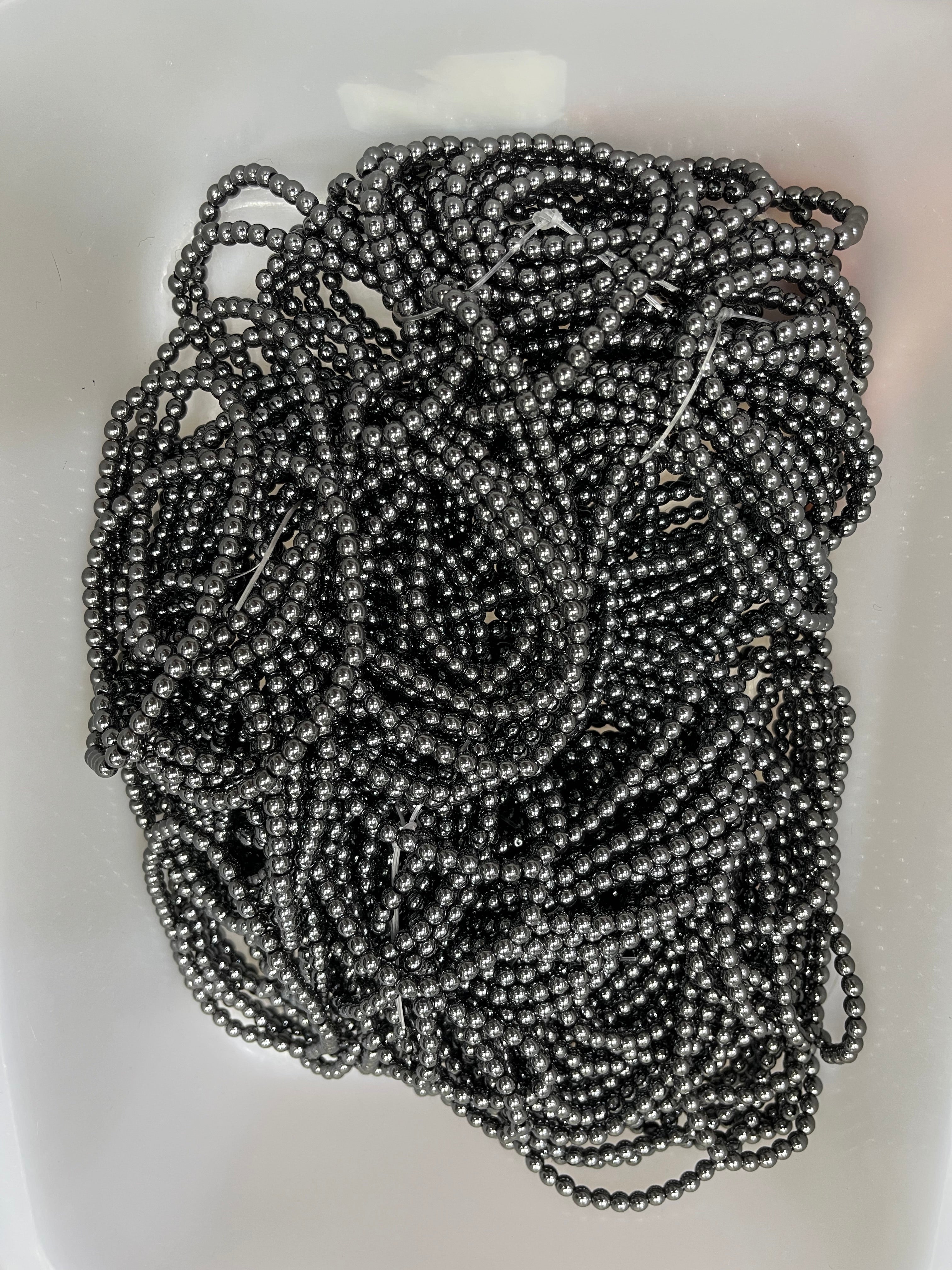 4mm hematite bracelet