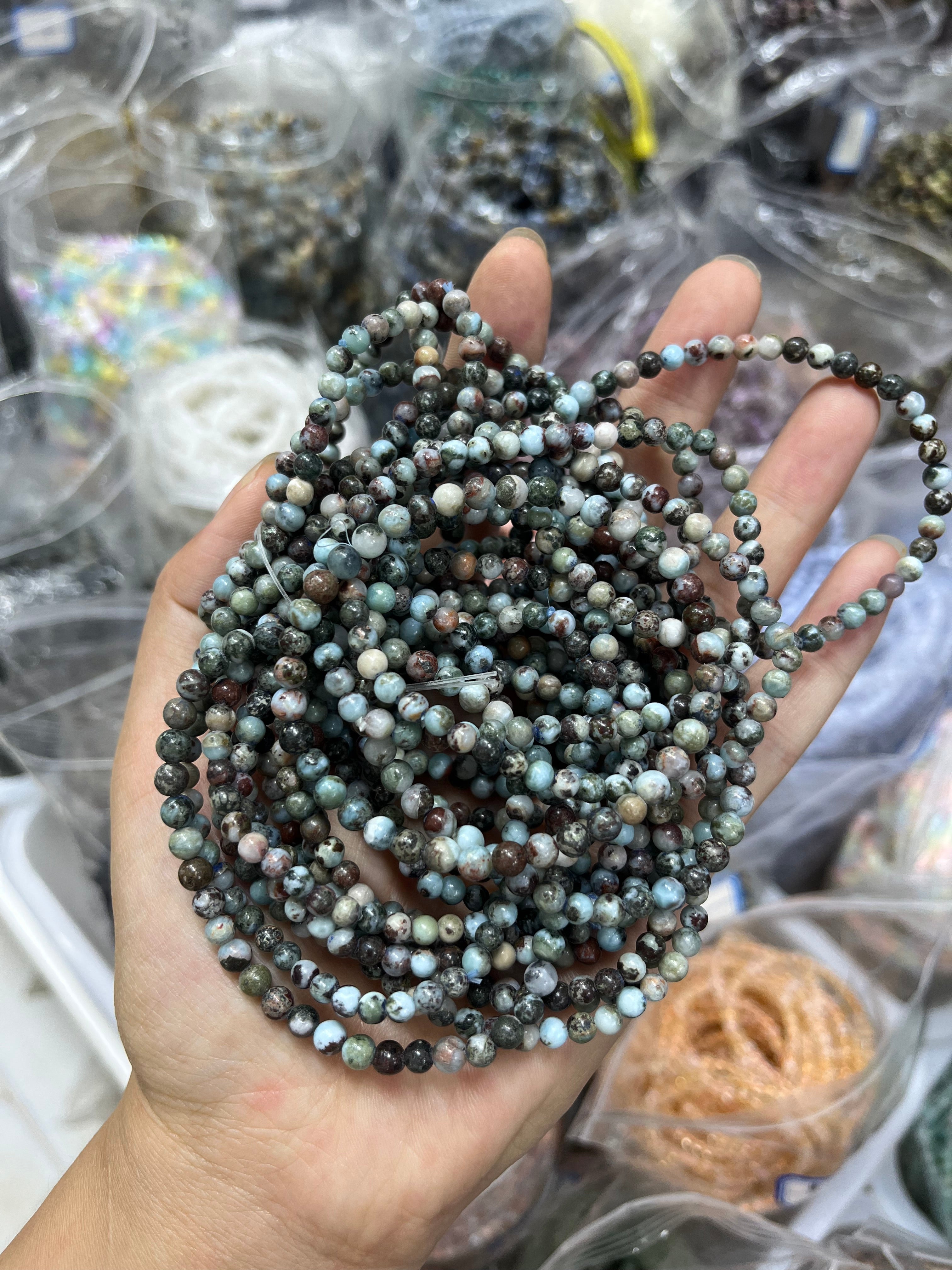 4mm larimar bracelet wholesale