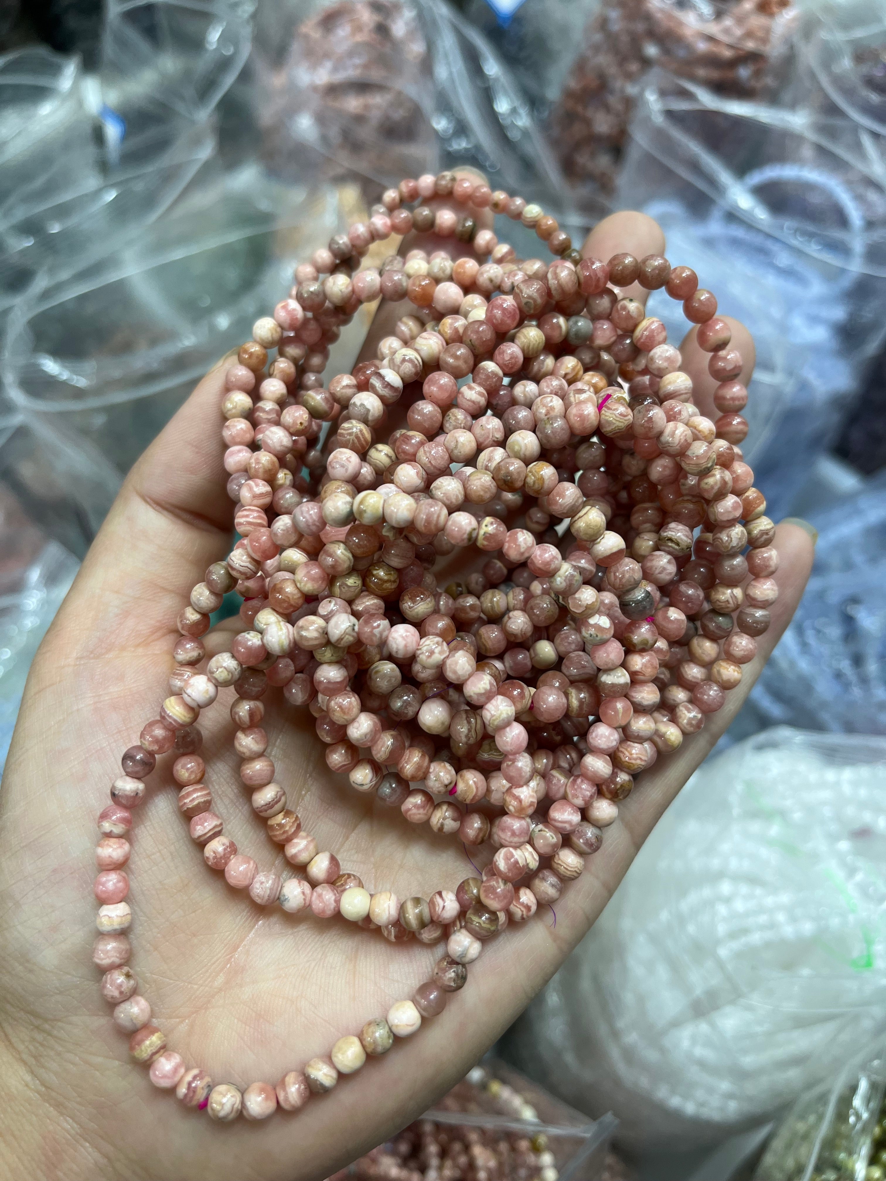 4mm rhodochrosite bracelet wholesale