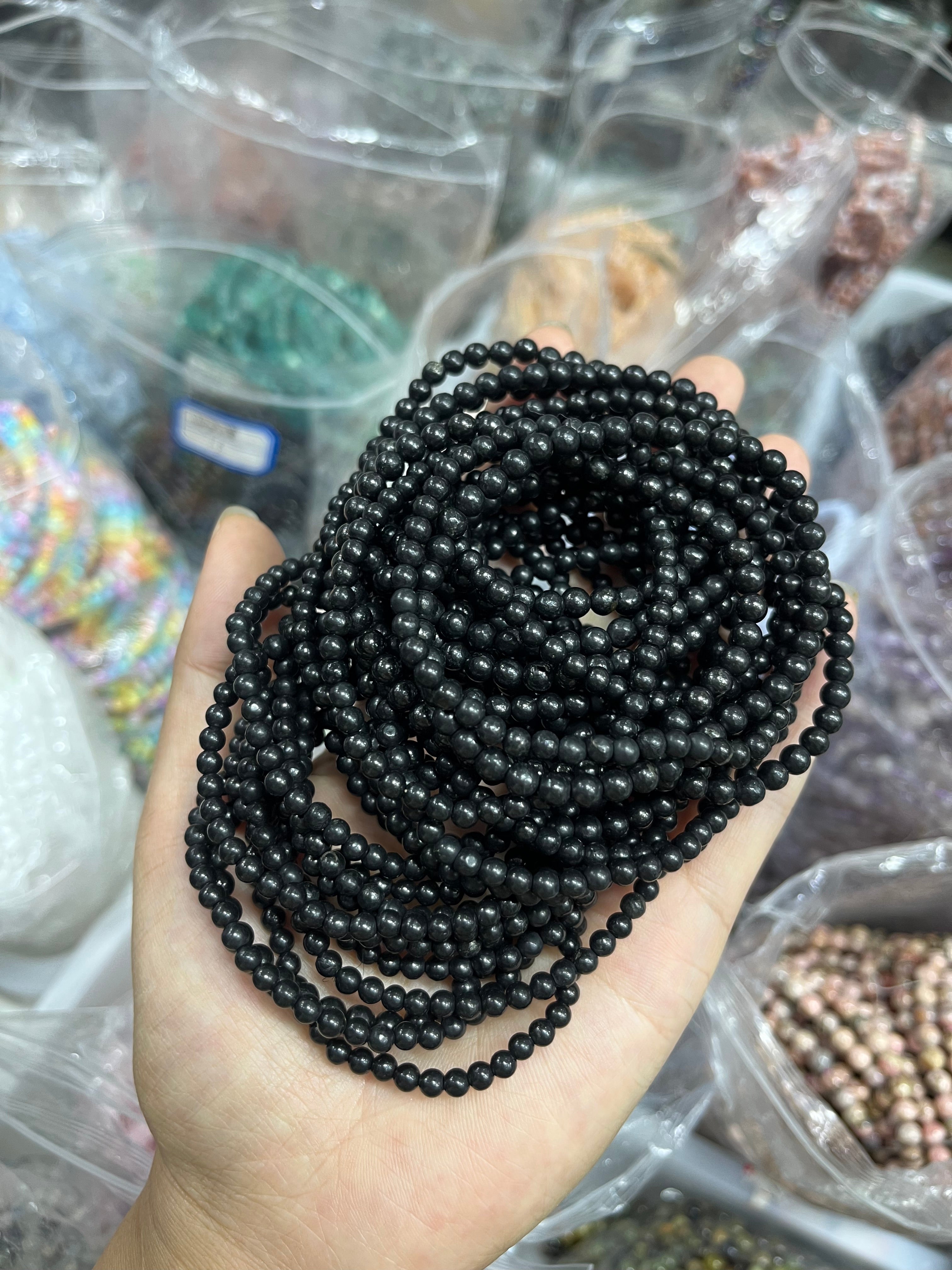 4mm shungite bracelet wholesale