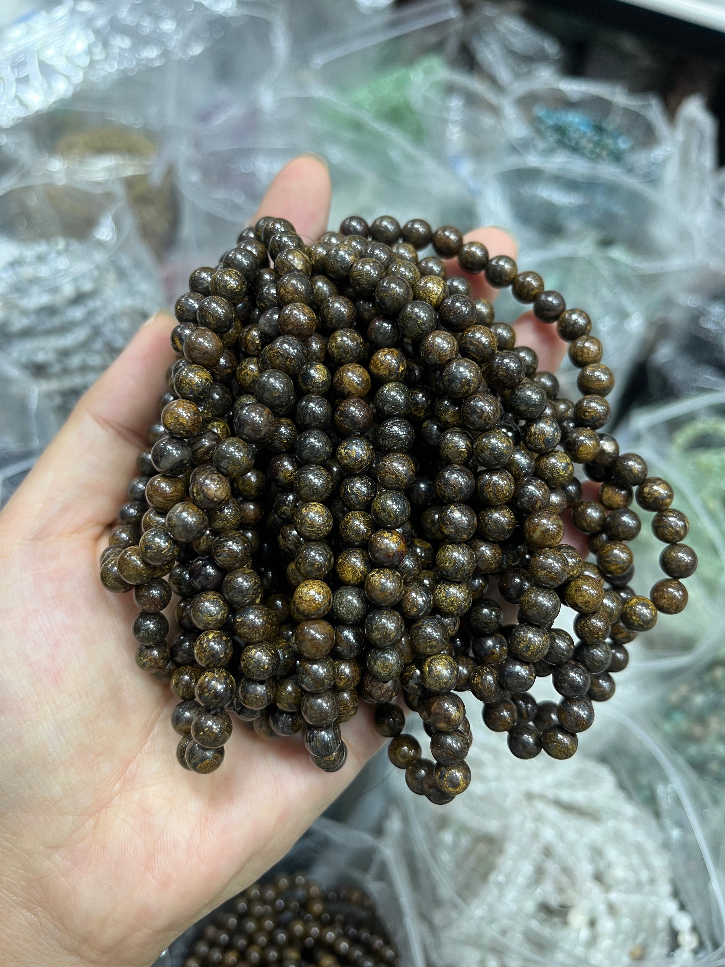 6mm bronzite bracelet wholesale