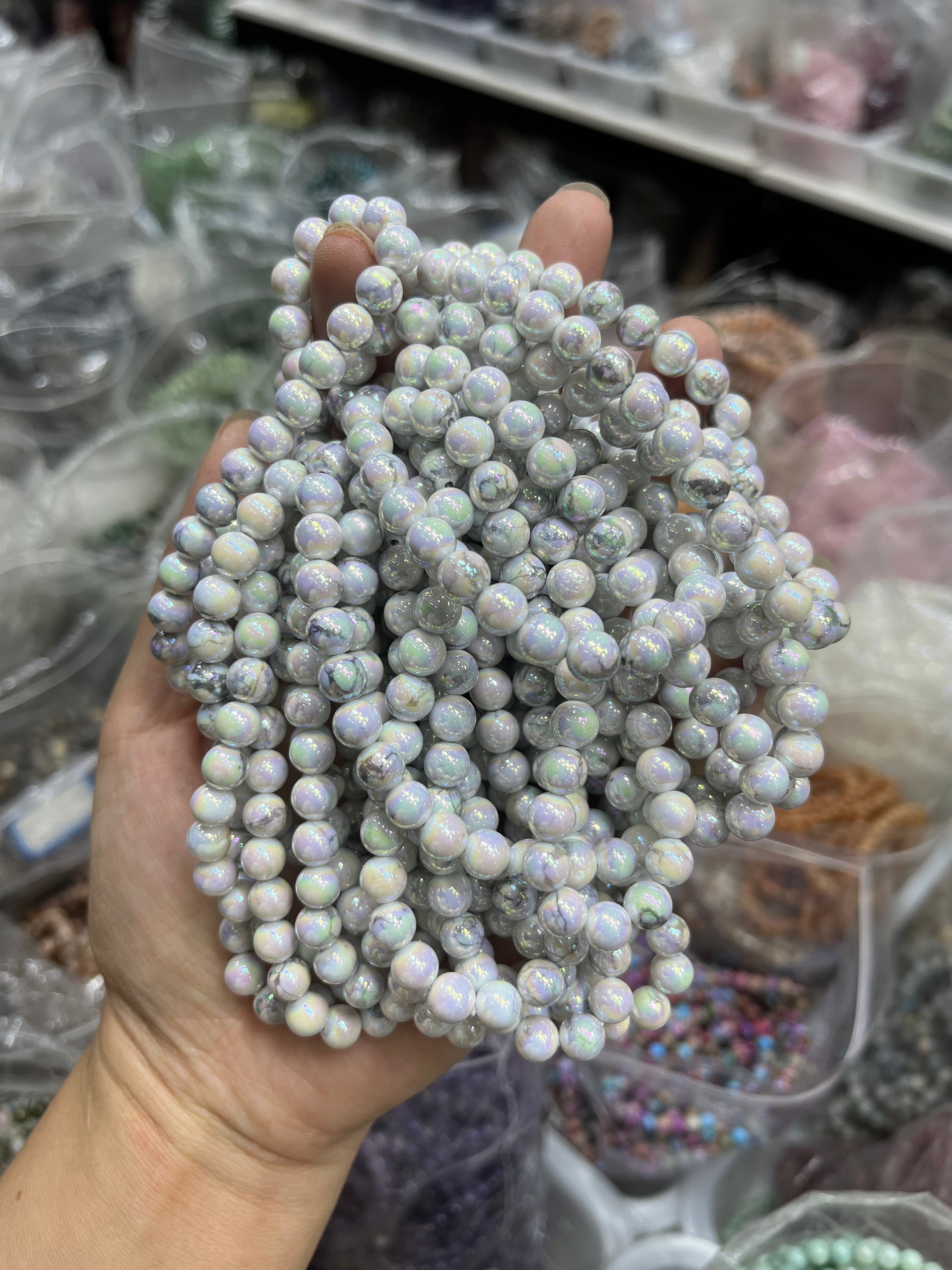 6mm howlite bracelet