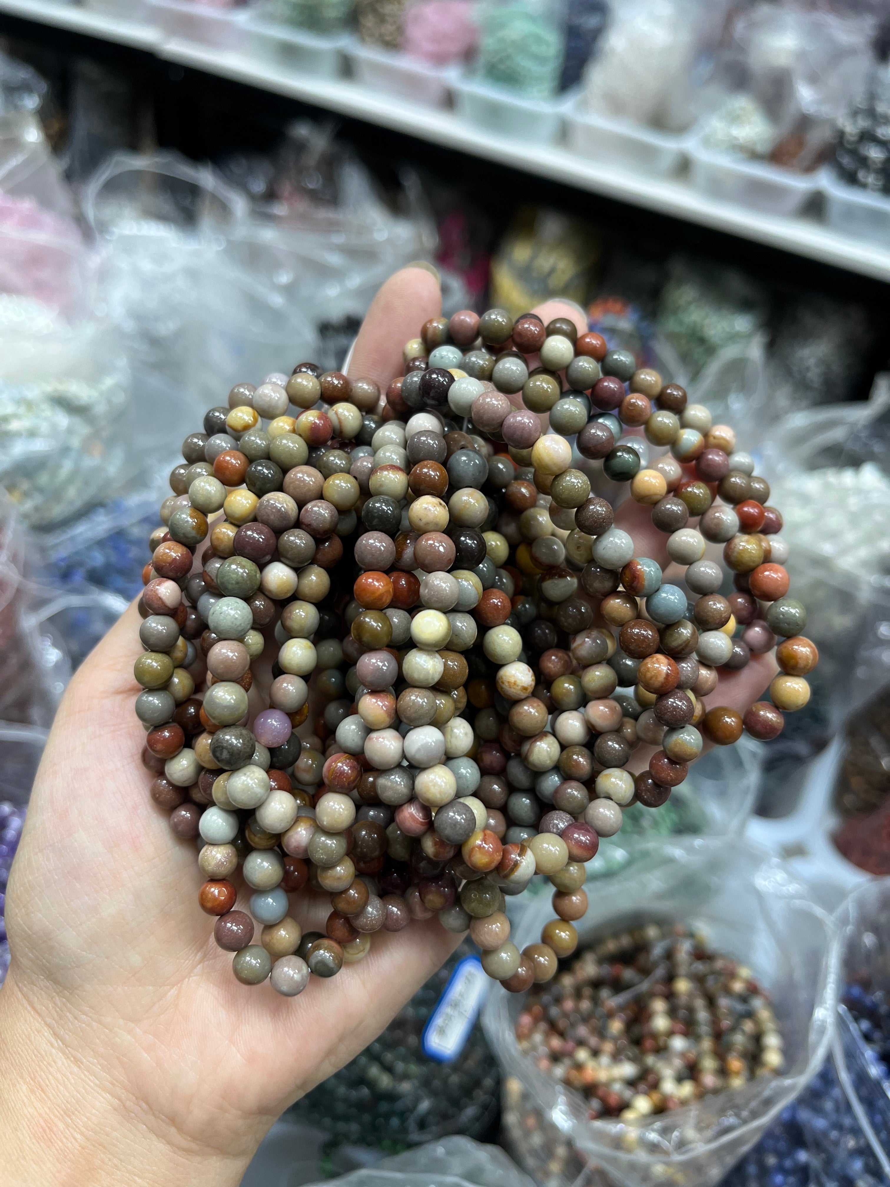 6mm polychrome bracelet wholesale