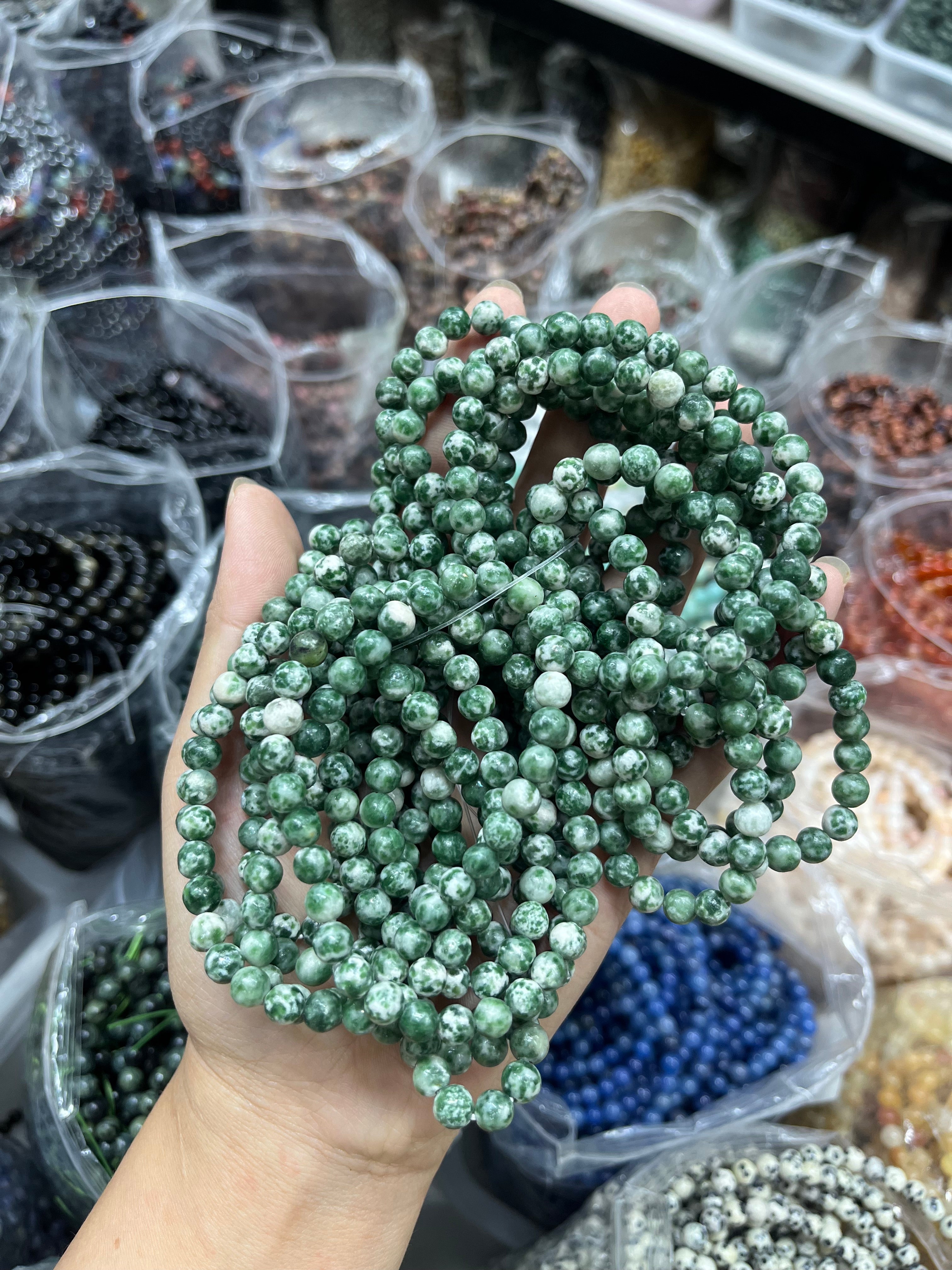 6mm Qinghai jade bracelet