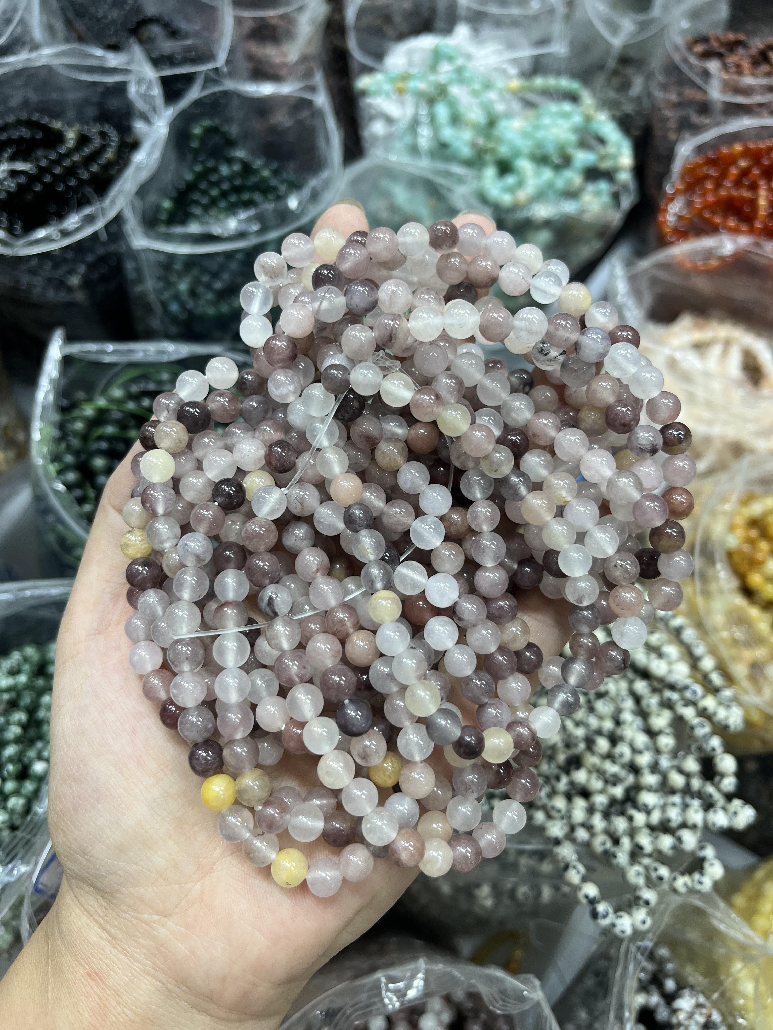 6mm violet quartz bracelet