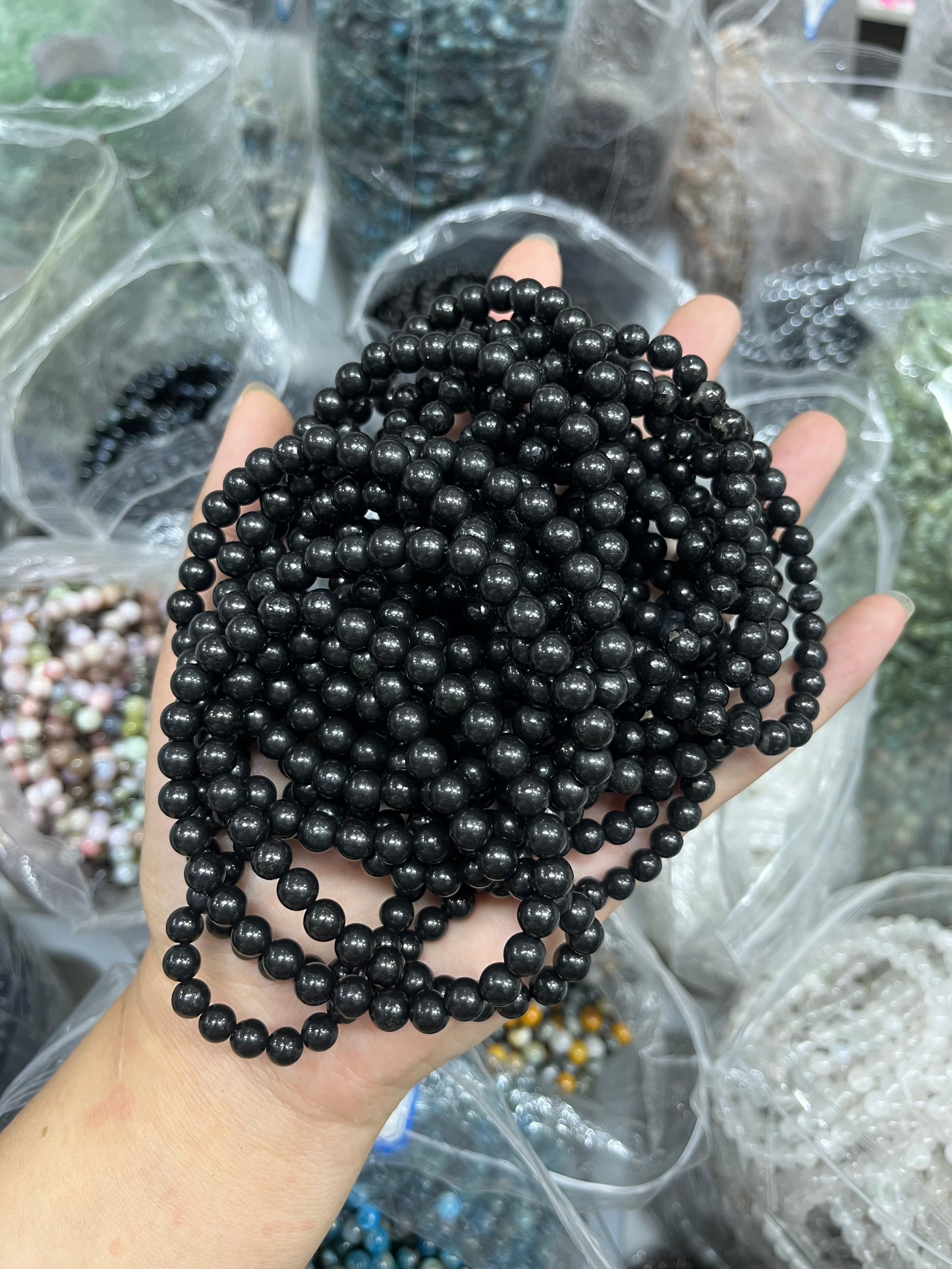 6mm shungite bracelet wholesale