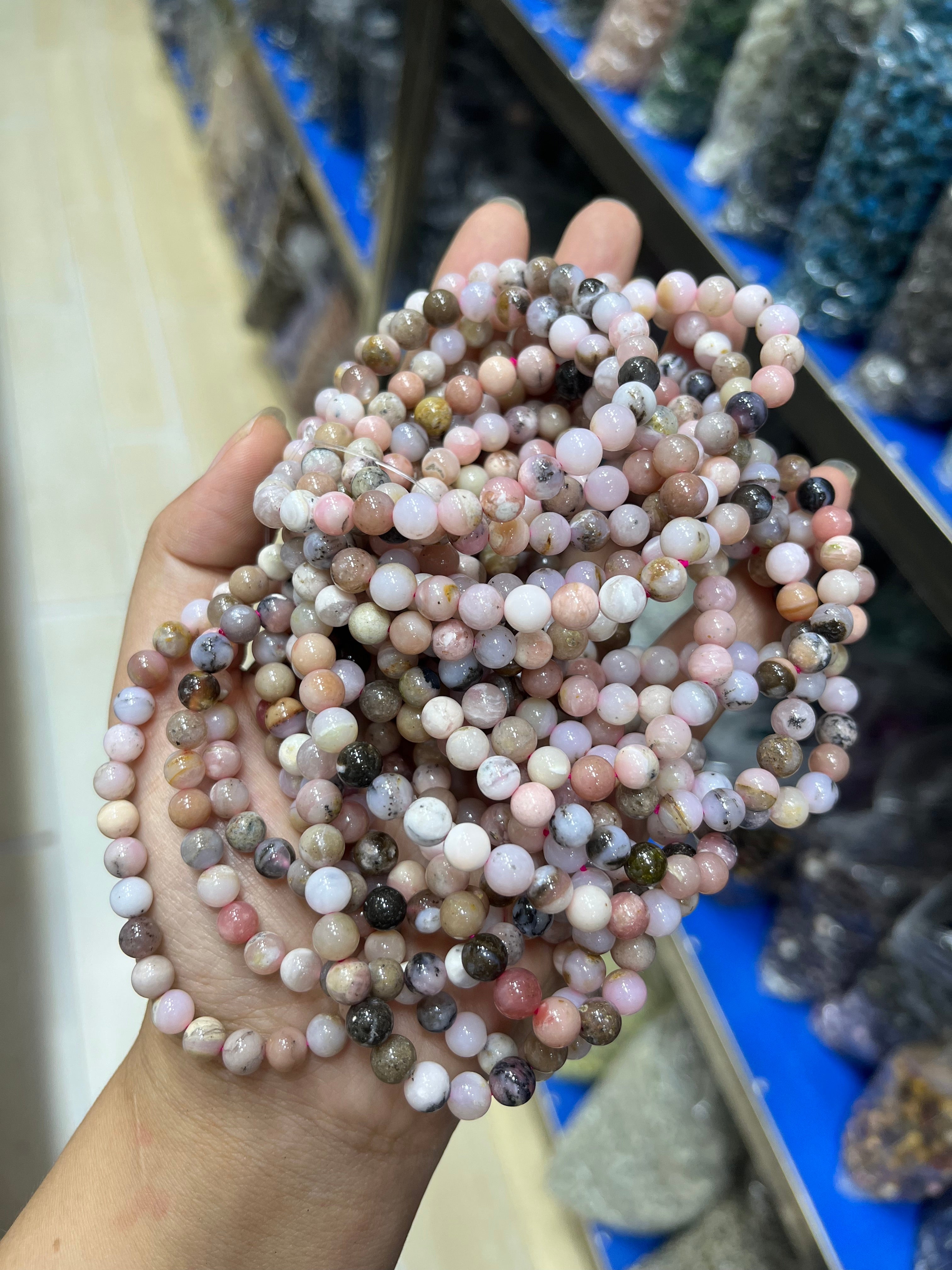 6mm pink opal bracelet wholesale