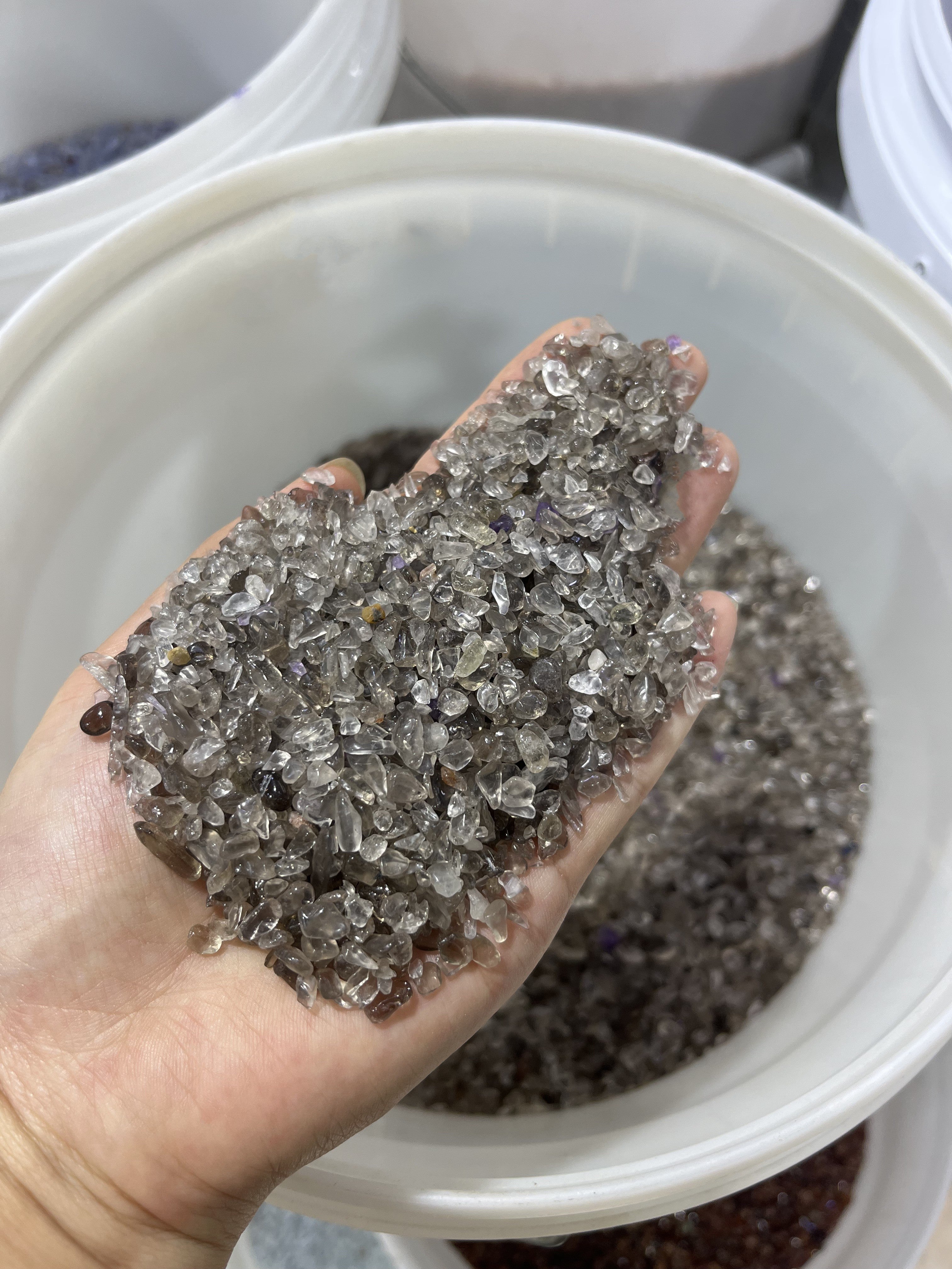 smoky quartz chips