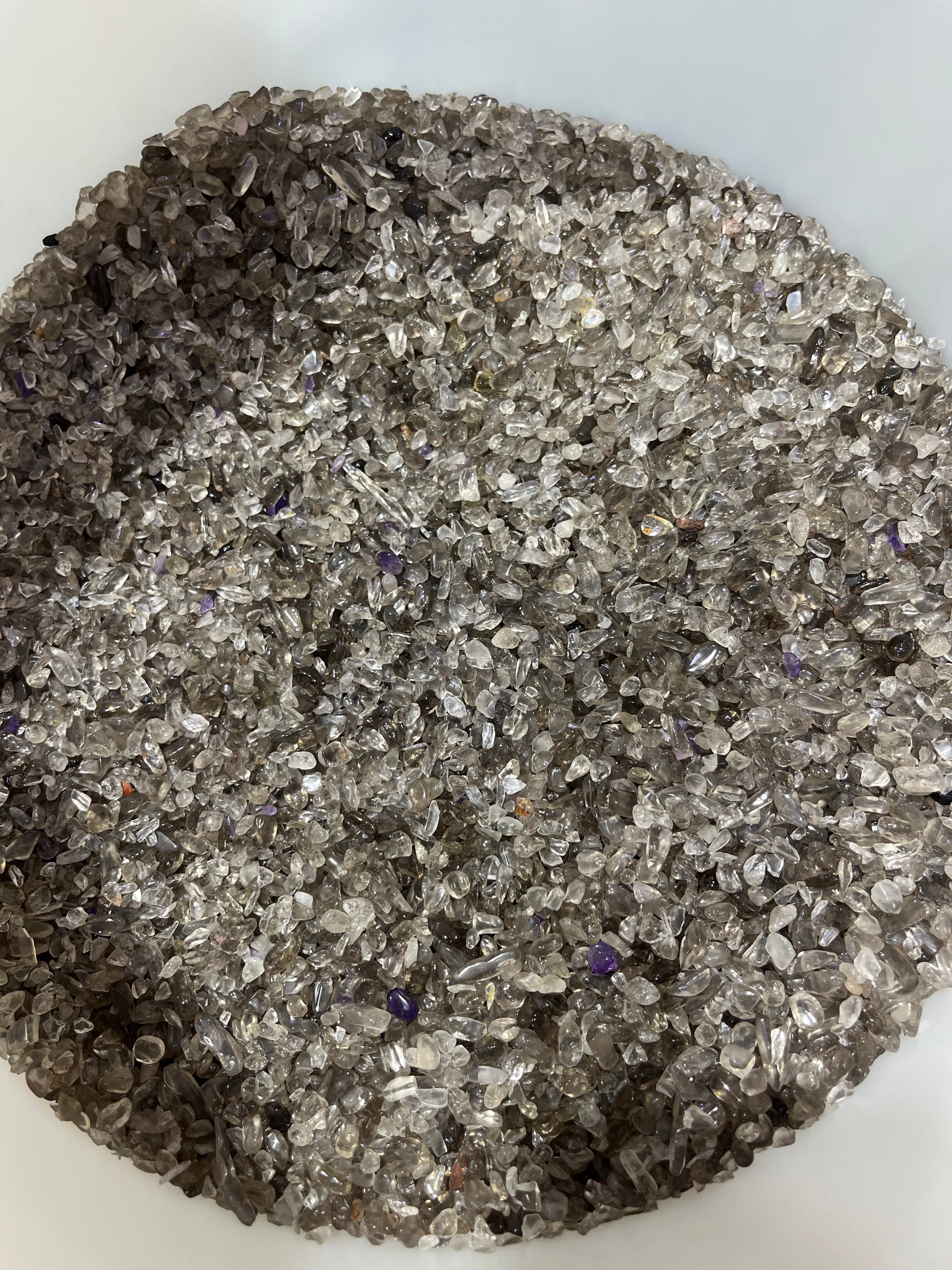 smoky quartz chips