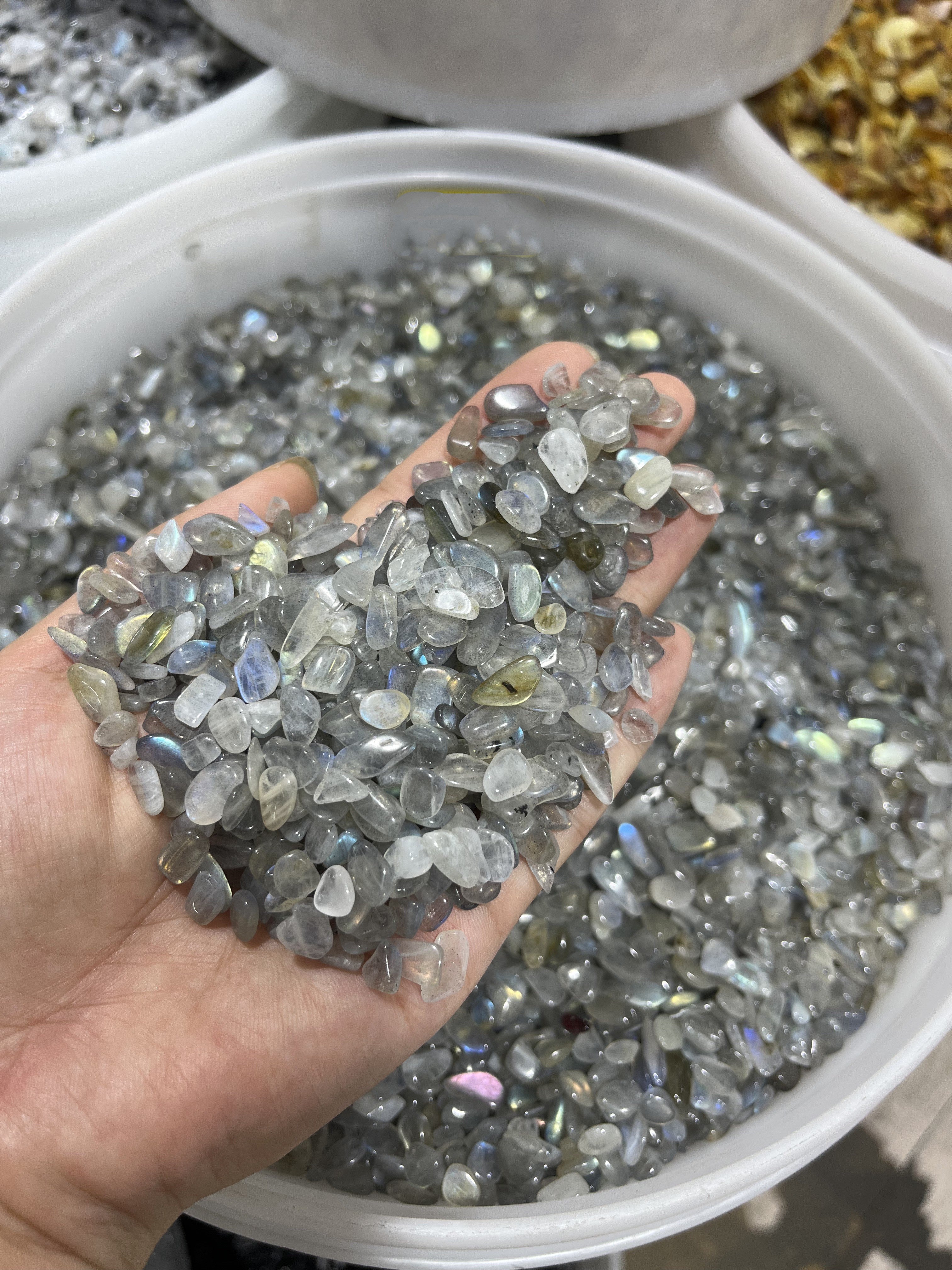 labradorite chips