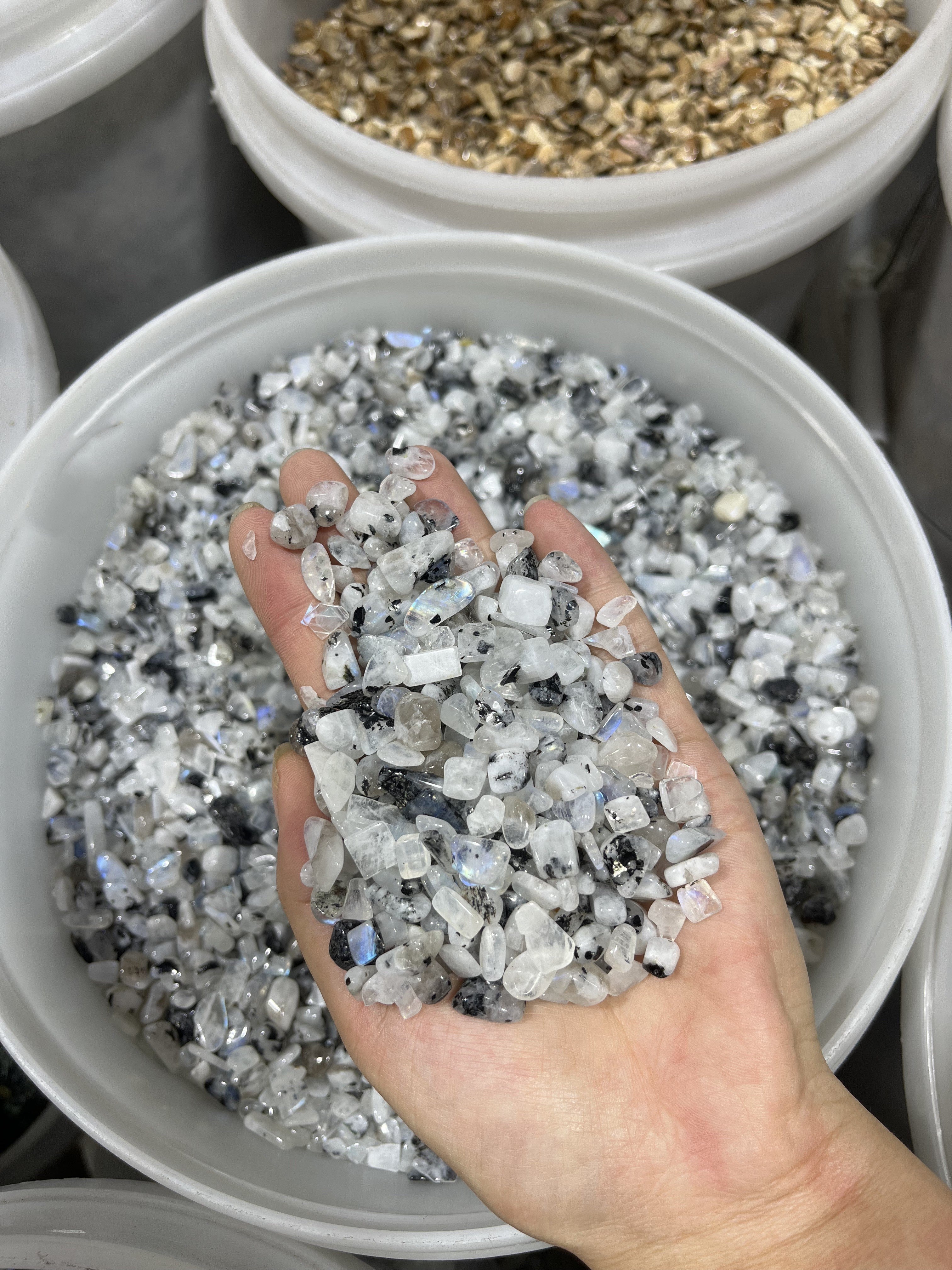 rainbow moonstone chips