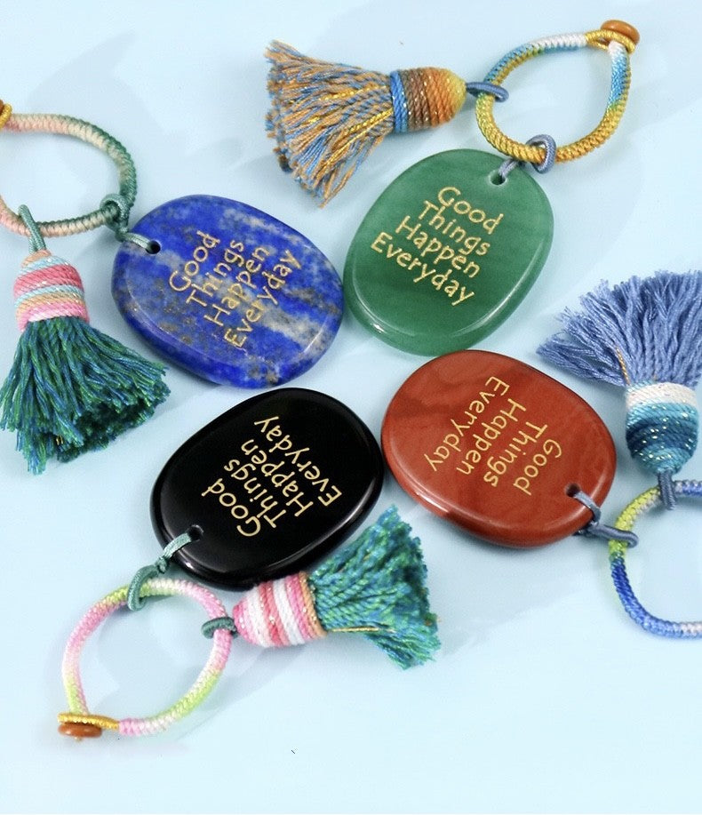 Power Stones Key Chains Bag Chains with Tassel Hanging