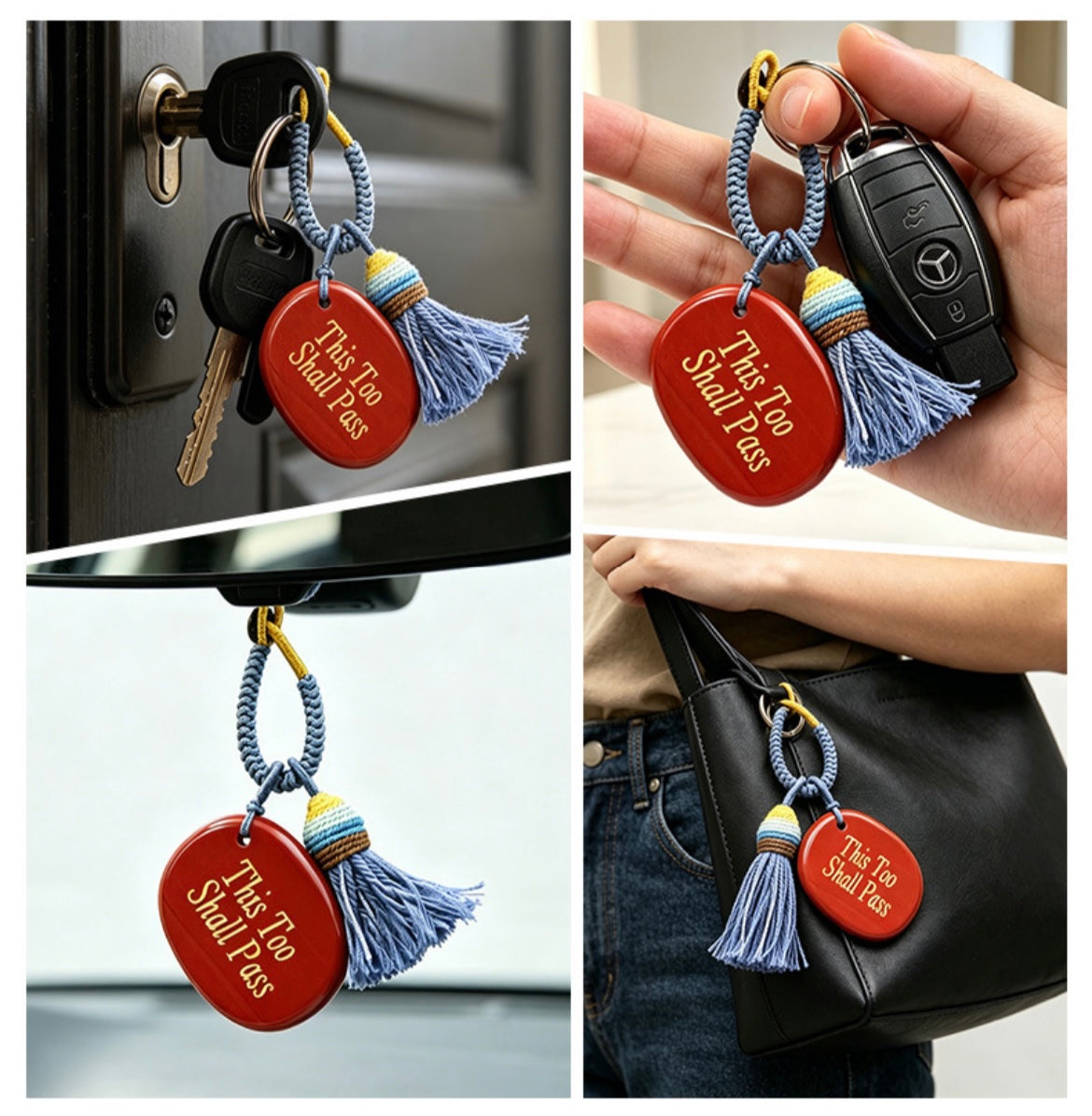 Power Stones Key Chains Bag Chains with Tassel Hanging