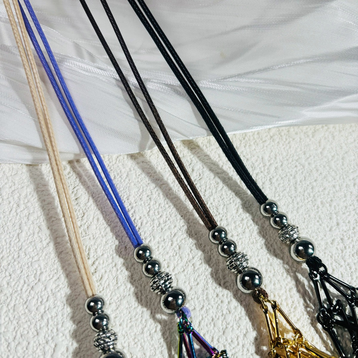 Dice Net Holder Stainless Steel Necklace