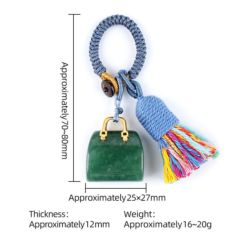 Mini Bag Key Chains Bag Chains with Tassel Car Hanging