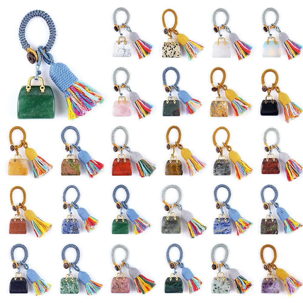 Mini Bag Key Chains Bag Chains with Tassel Car Hanging