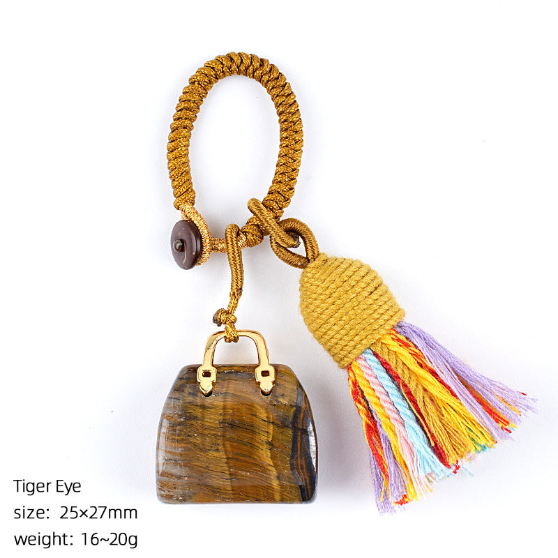 Mini Bag Key Chains Bag Chains with Tassel Car Hanging