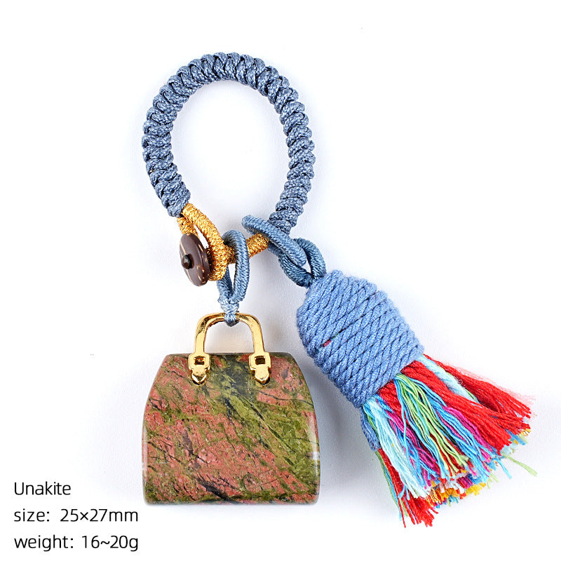 Mini Bag Key Chains Bag Chains with Tassel Car Hanging