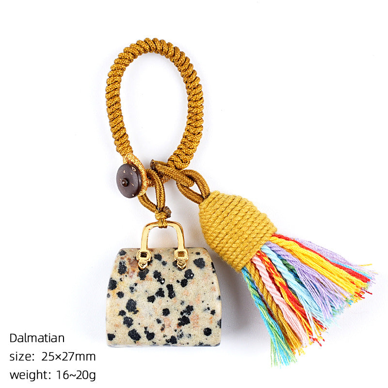 Mini Bag Key Chains Bag Chains with Tassel Car Hanging