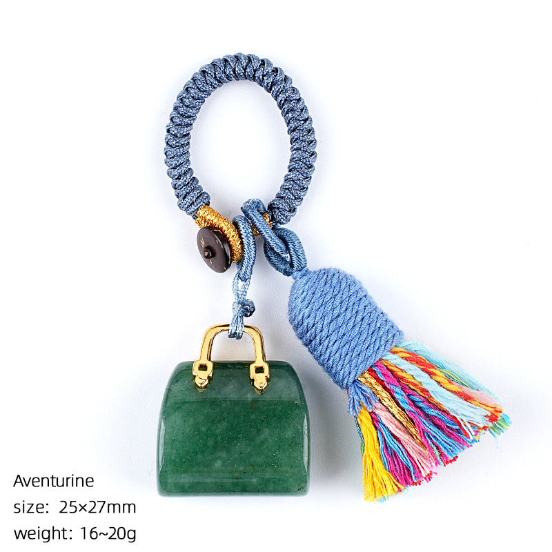 Mini Bag Key Chains Bag Chains with Tassel Car Hanging