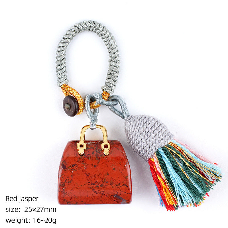 Mini Bag Key Chains Bag Chains with Tassel Car Hanging