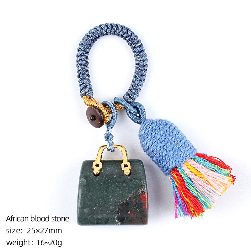 Mini Bag Key Chains Bag Chains with Tassel Car Hanging