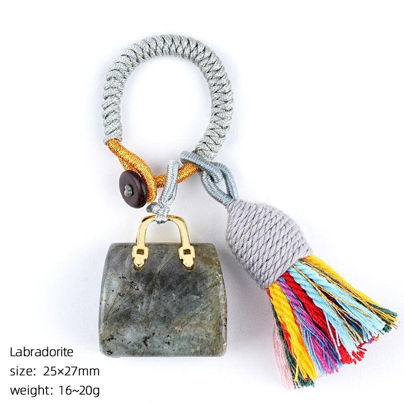Mini Bag Key Chains Bag Chains with Tassel Car Hanging