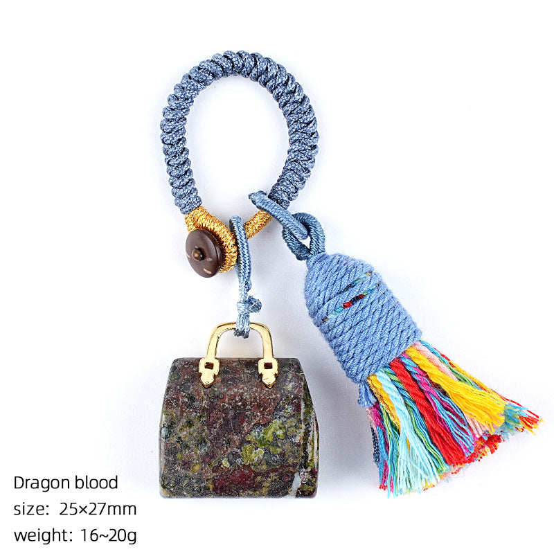 Mini Bag Key Chains Bag Chains with Tassel Car Hanging