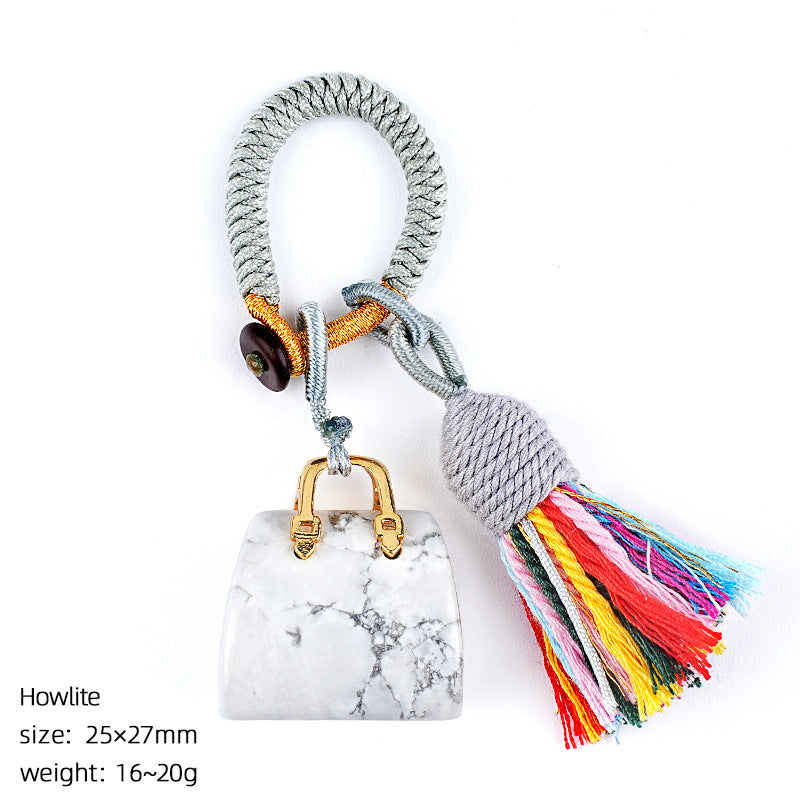 Mini Bag Key Chains Bag Chains with Tassel Car Hanging