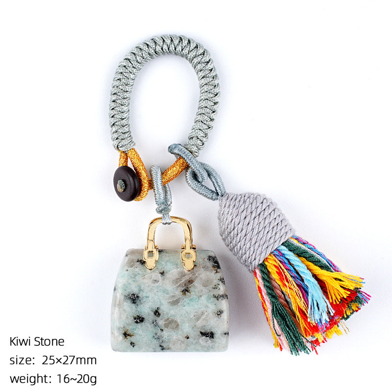 Mini Bag Key Chains Bag Chains with Tassel Car Hanging