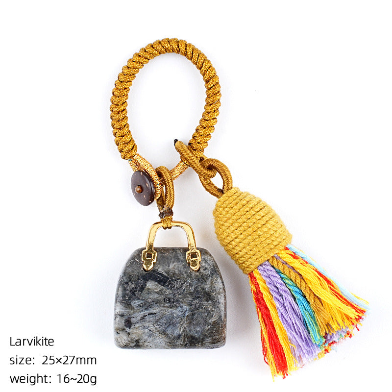 Mini Bag Key Chains Bag Chains with Tassel Car Hanging