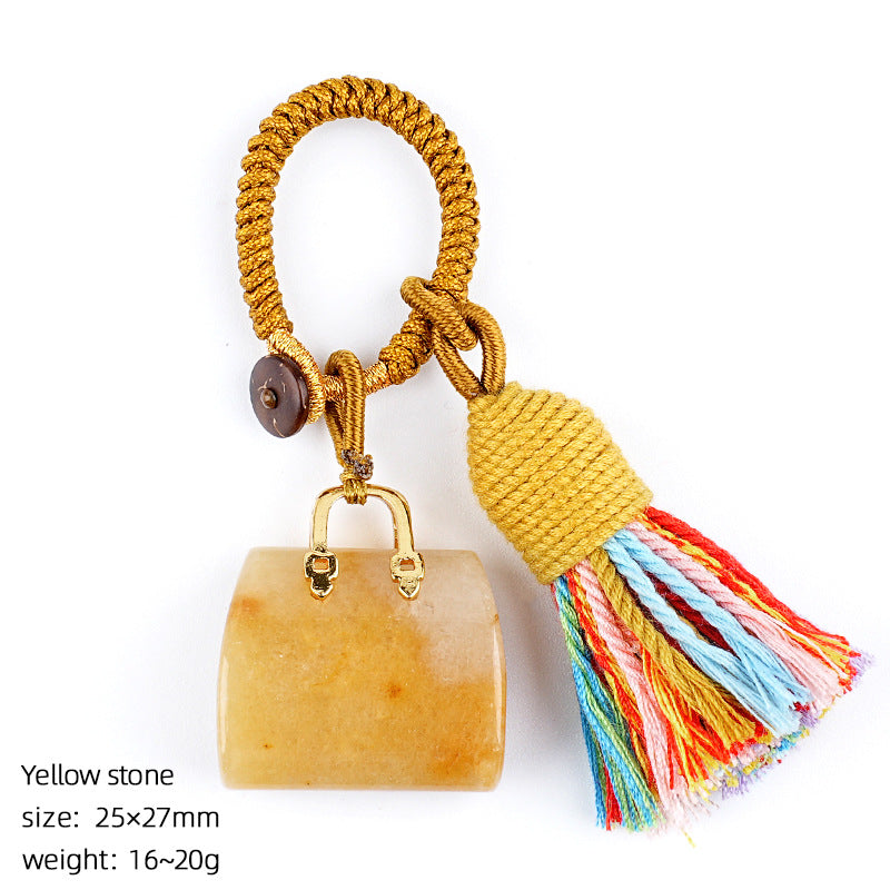 Mini Bag Key Chains Bag Chains with Tassel Car Hanging