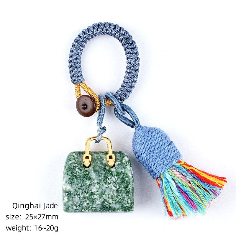 Mini Bag Key Chains Bag Chains with Tassel Car Hanging
