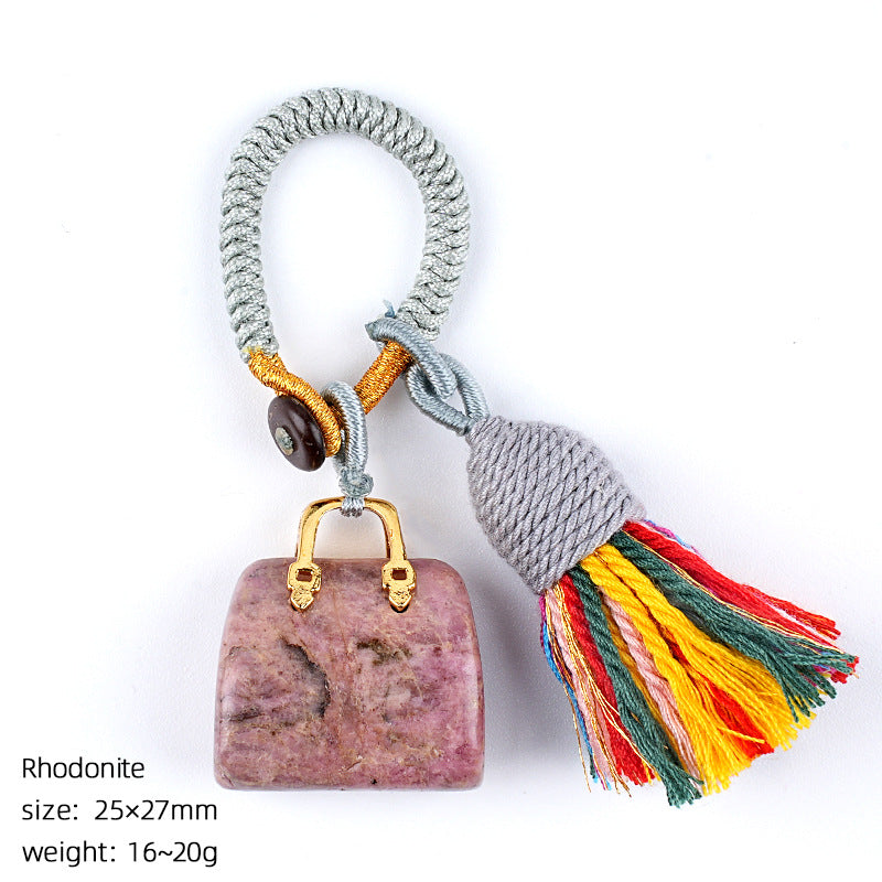 Mini Bag Key Chains Bag Chains with Tassel Car Hanging