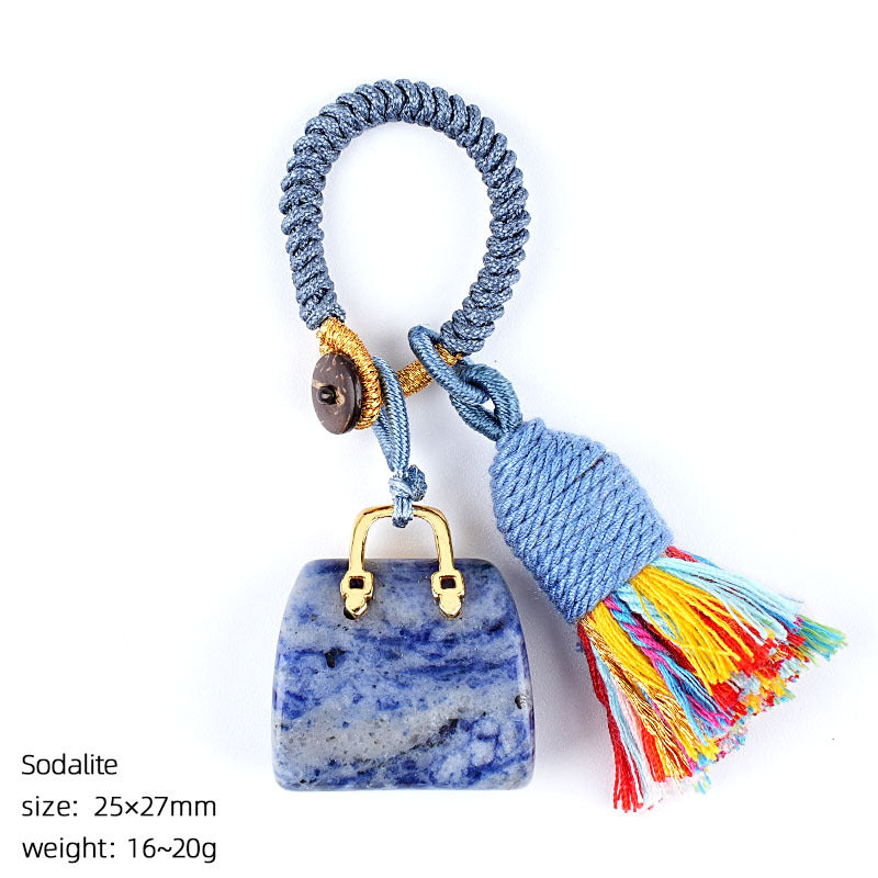 Mini Bag Key Chains Bag Chains with Tassel Car Hanging