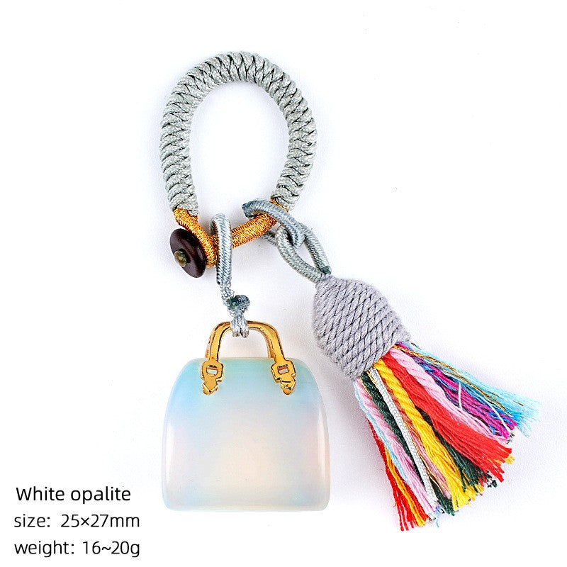 Mini Bag Key Chains Bag Chains with Tassel Car Hanging