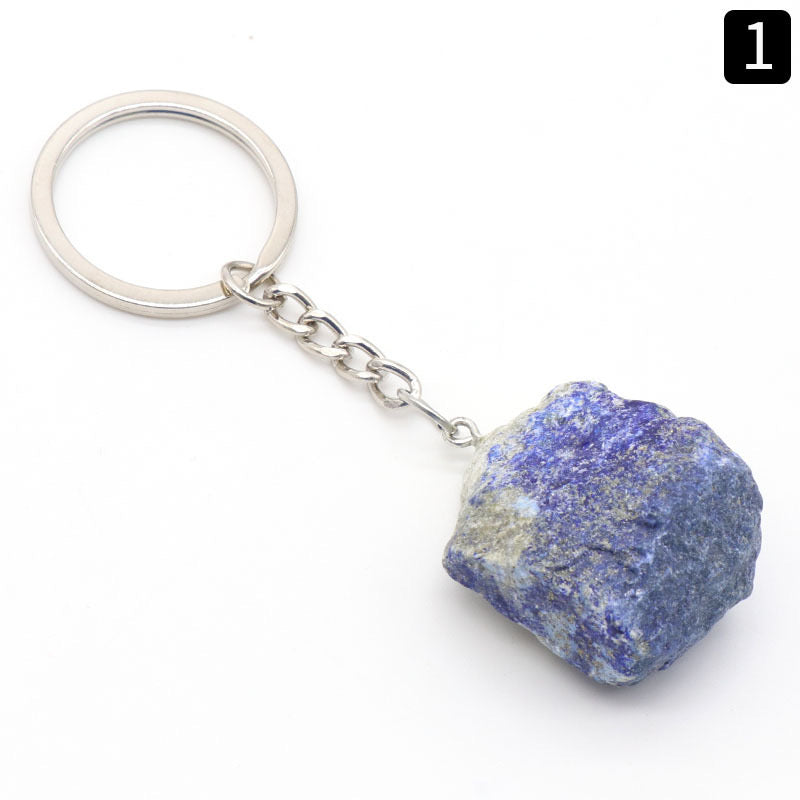 Raw Stone Keyring Keychain Bag Chain