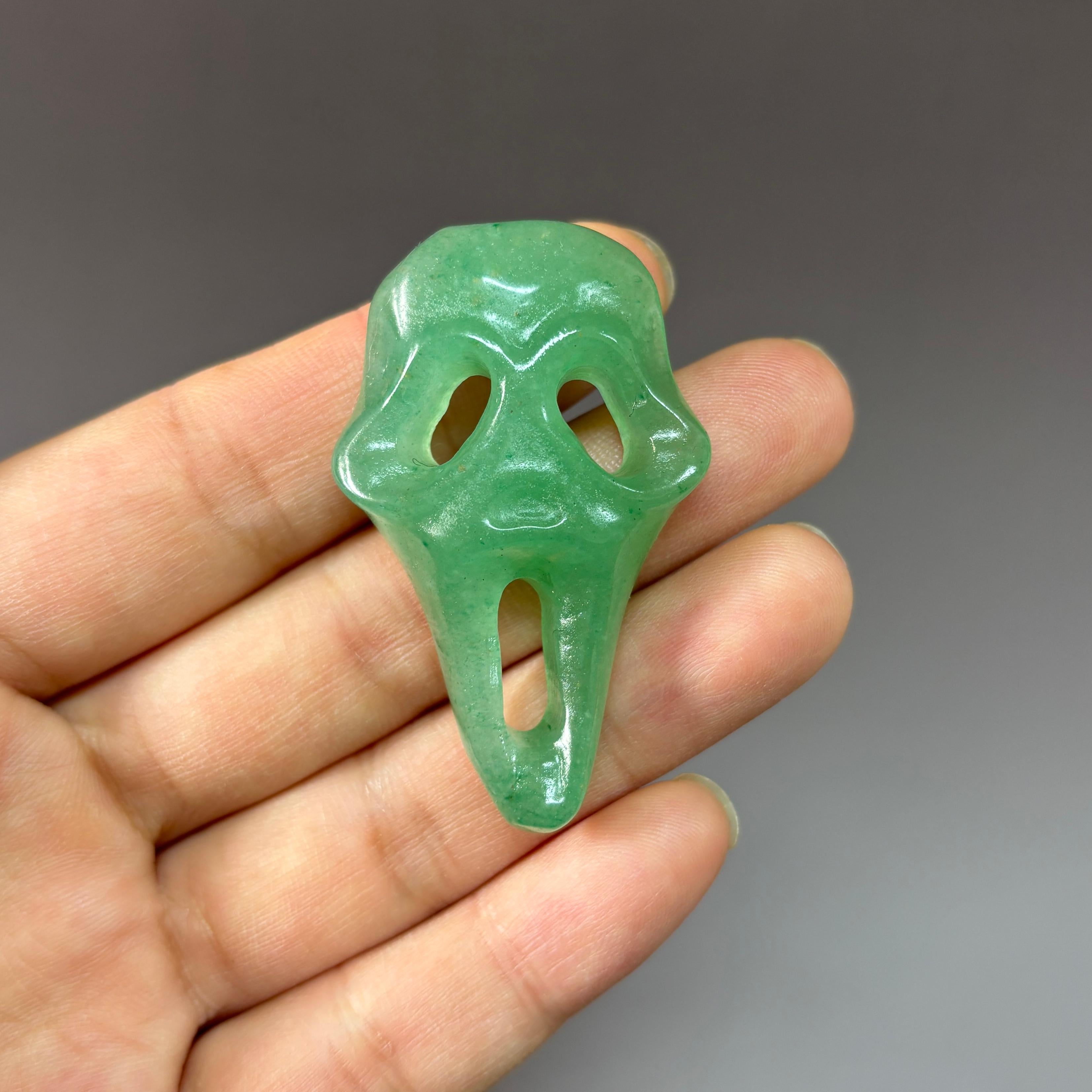 Screaming Face Carving