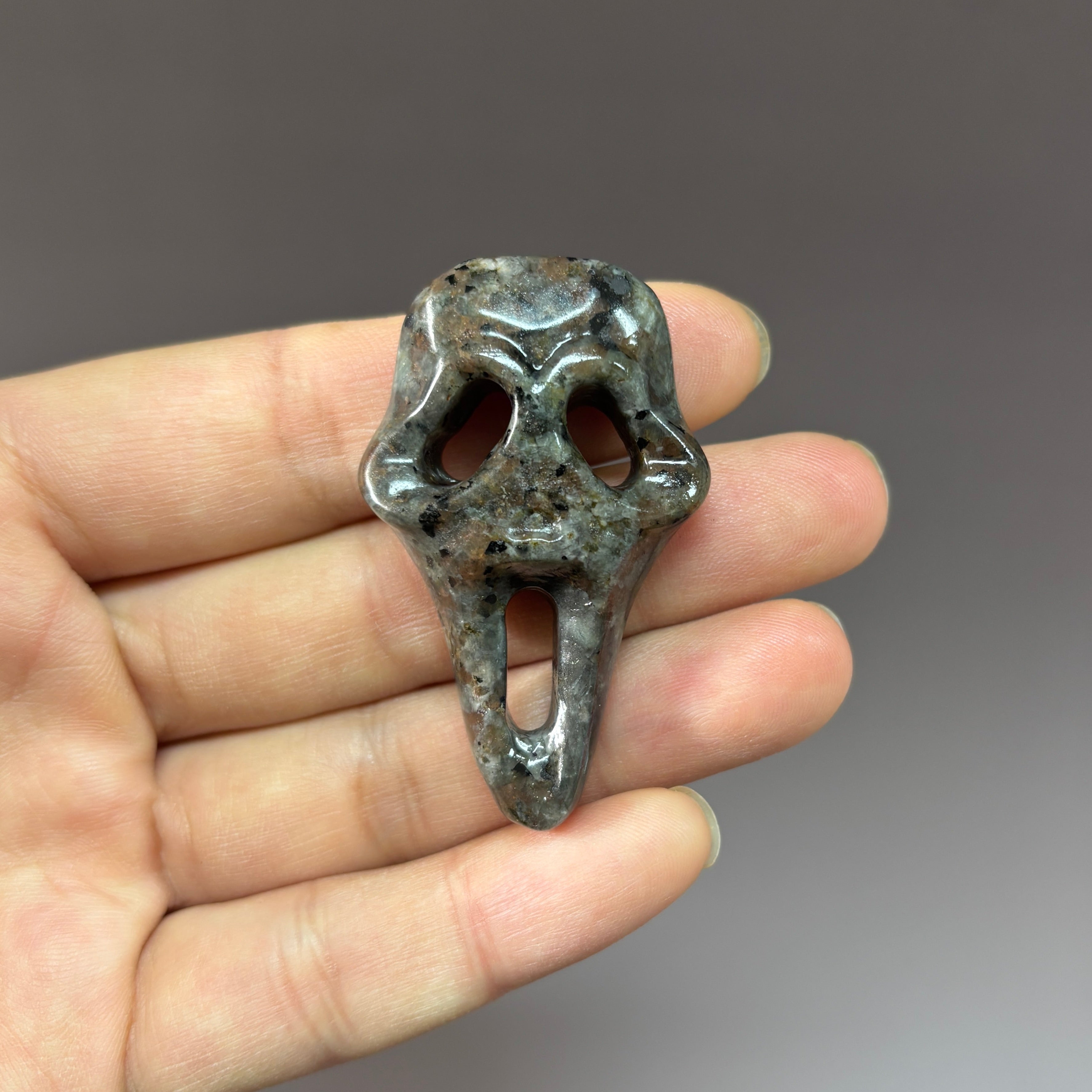 Screaming Face Carving