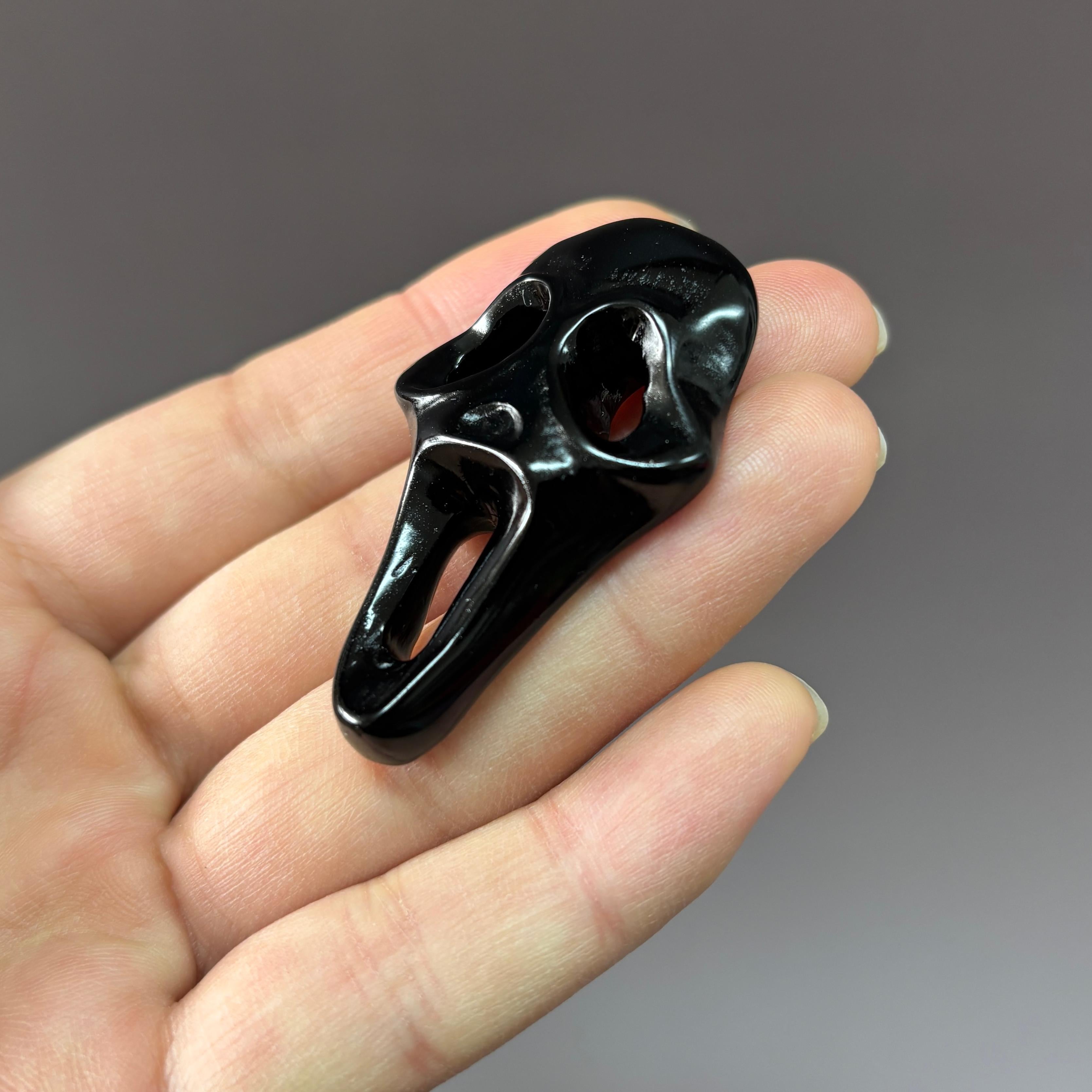 Screaming Face Carving