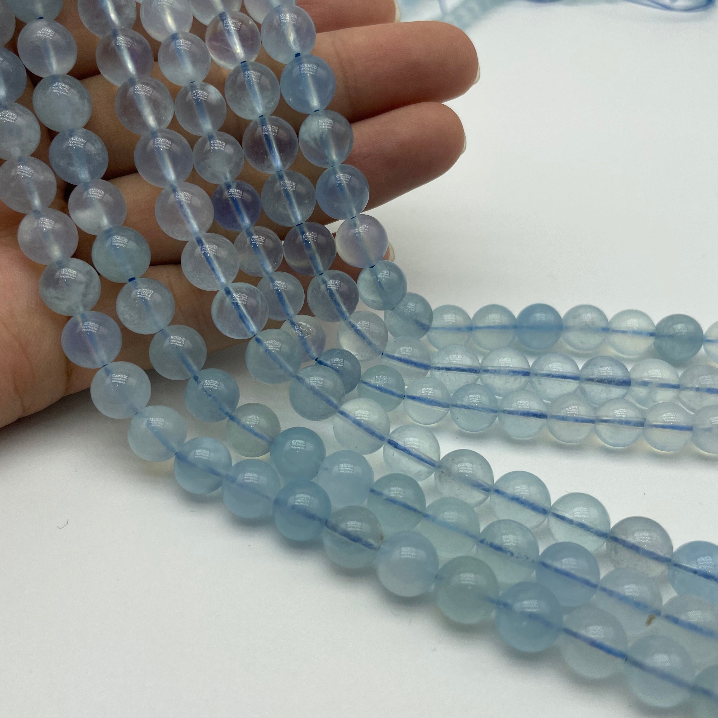 High Quality Aquamarine Beads Strands