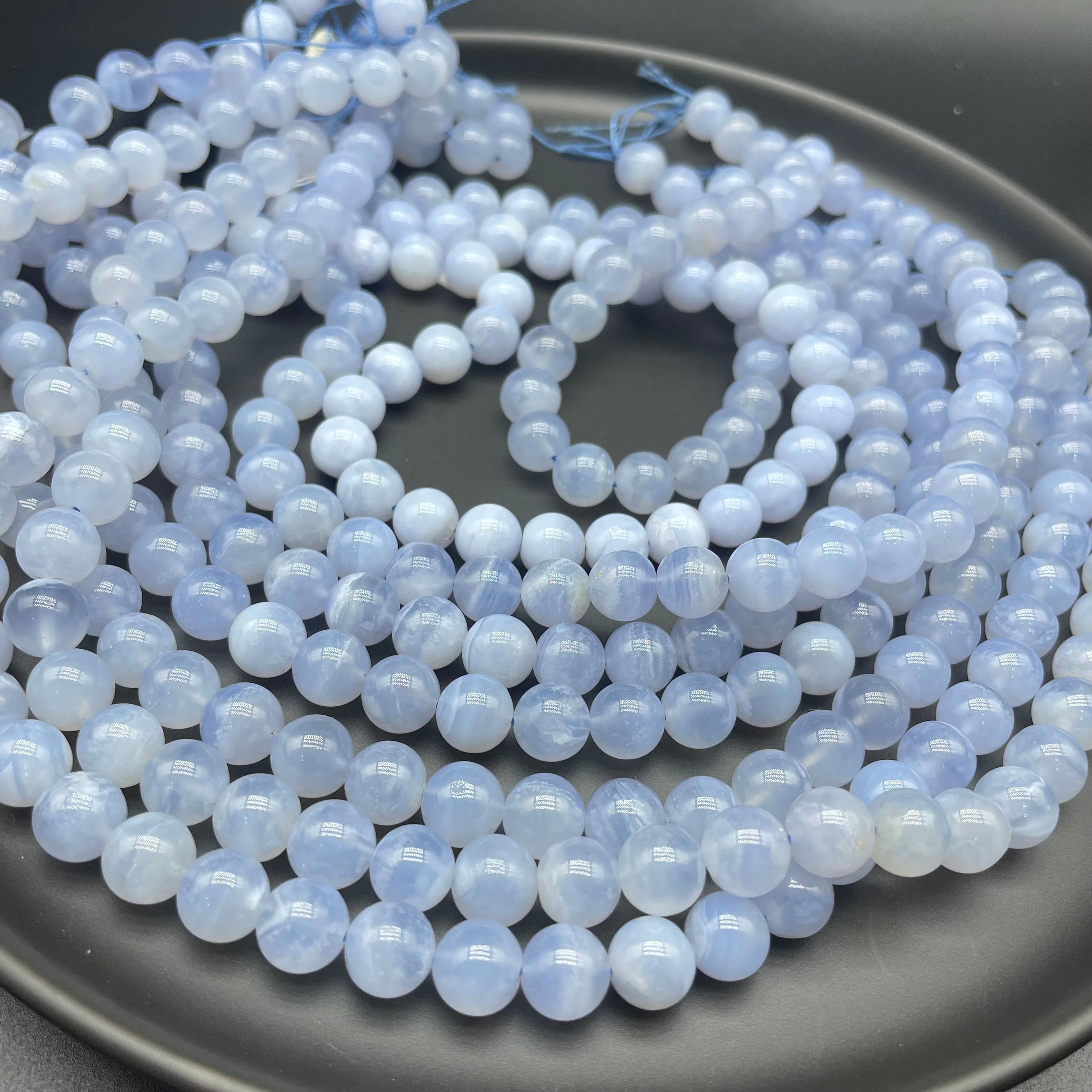 Blue Lace Agate Beads Strands