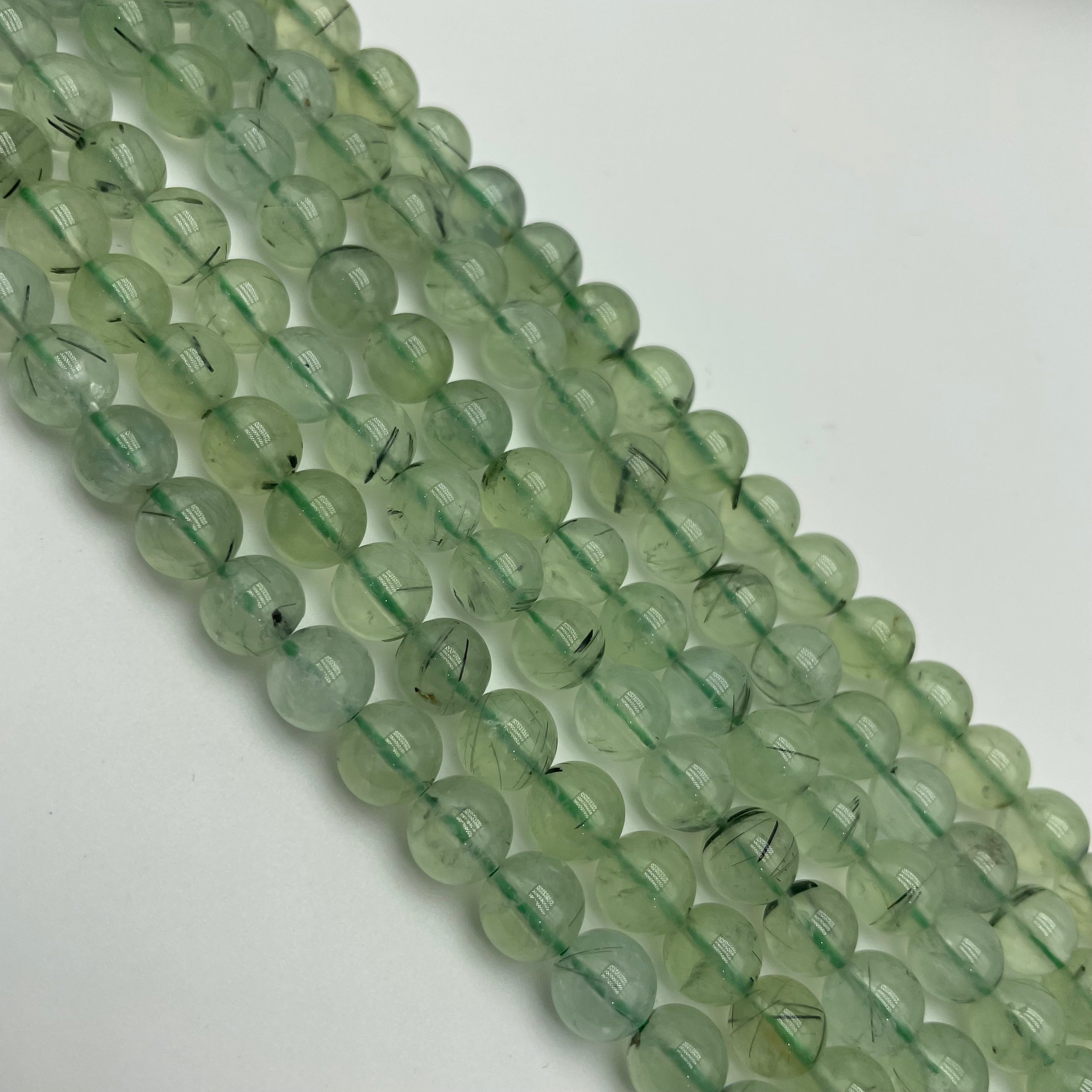 Prehnite Beads Strands