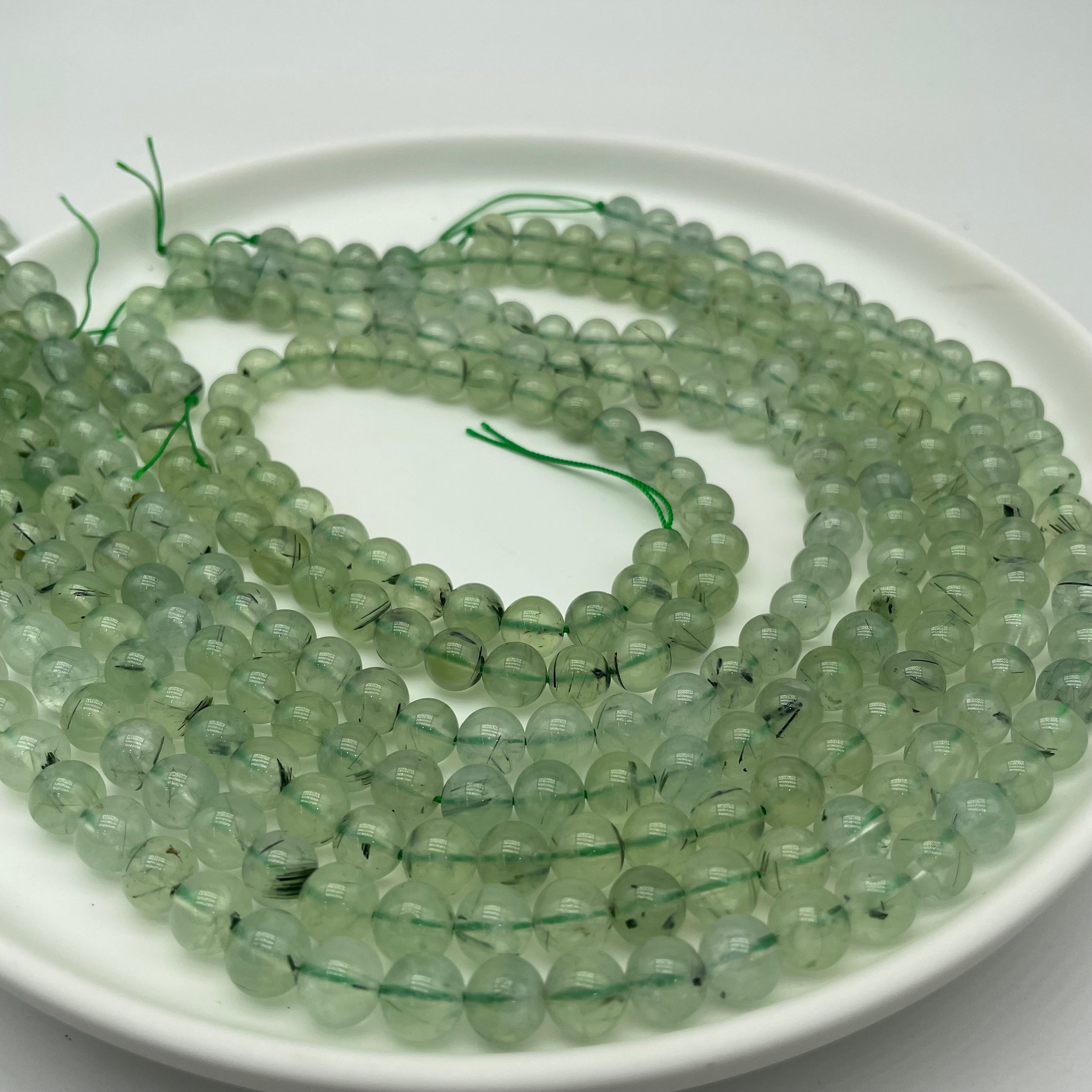 Prehnite Beads Strands
