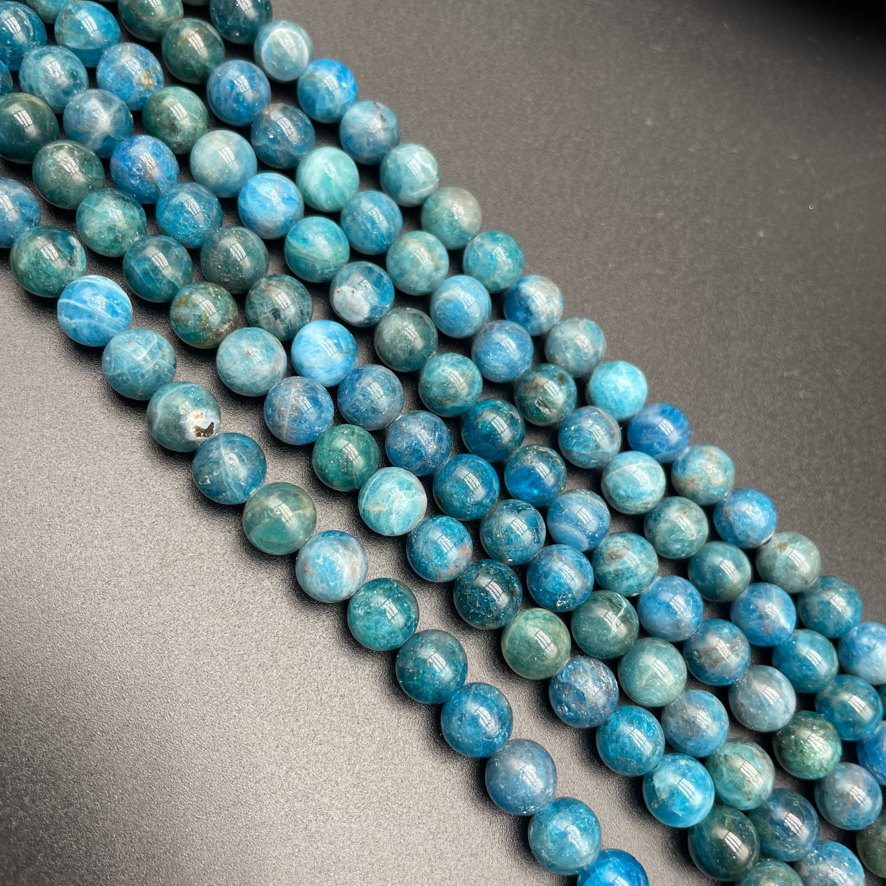 Blue Apatite Beads Strands