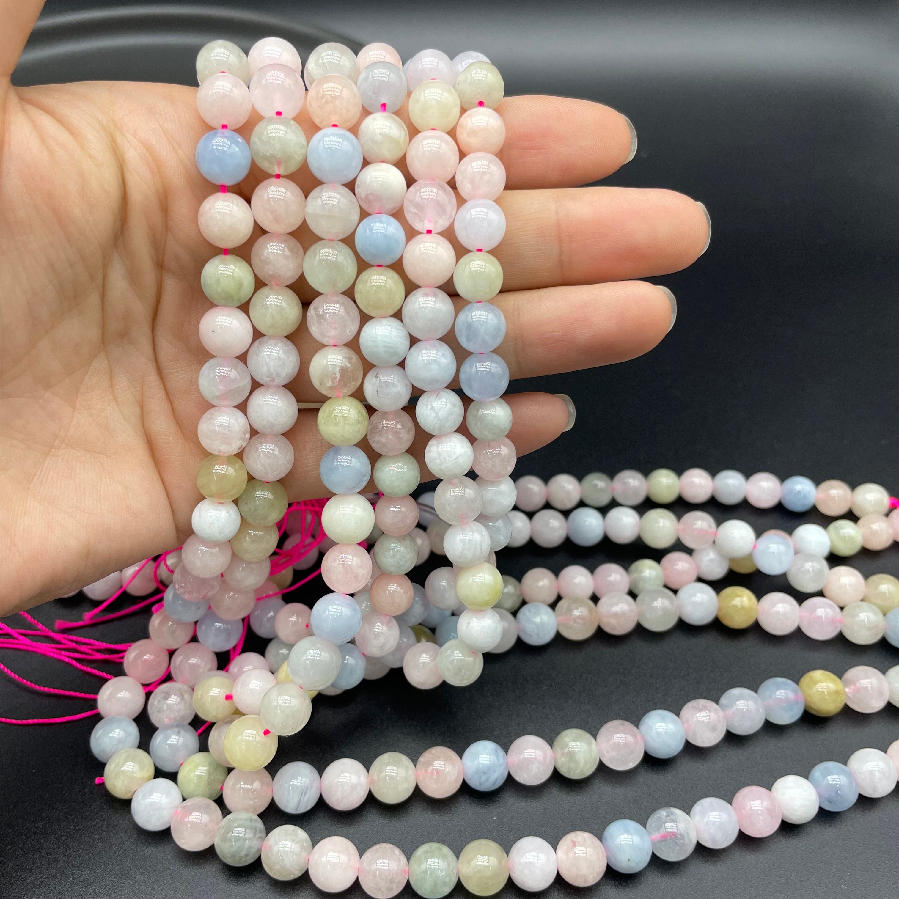 Morganite Beads Strands Loose Beads