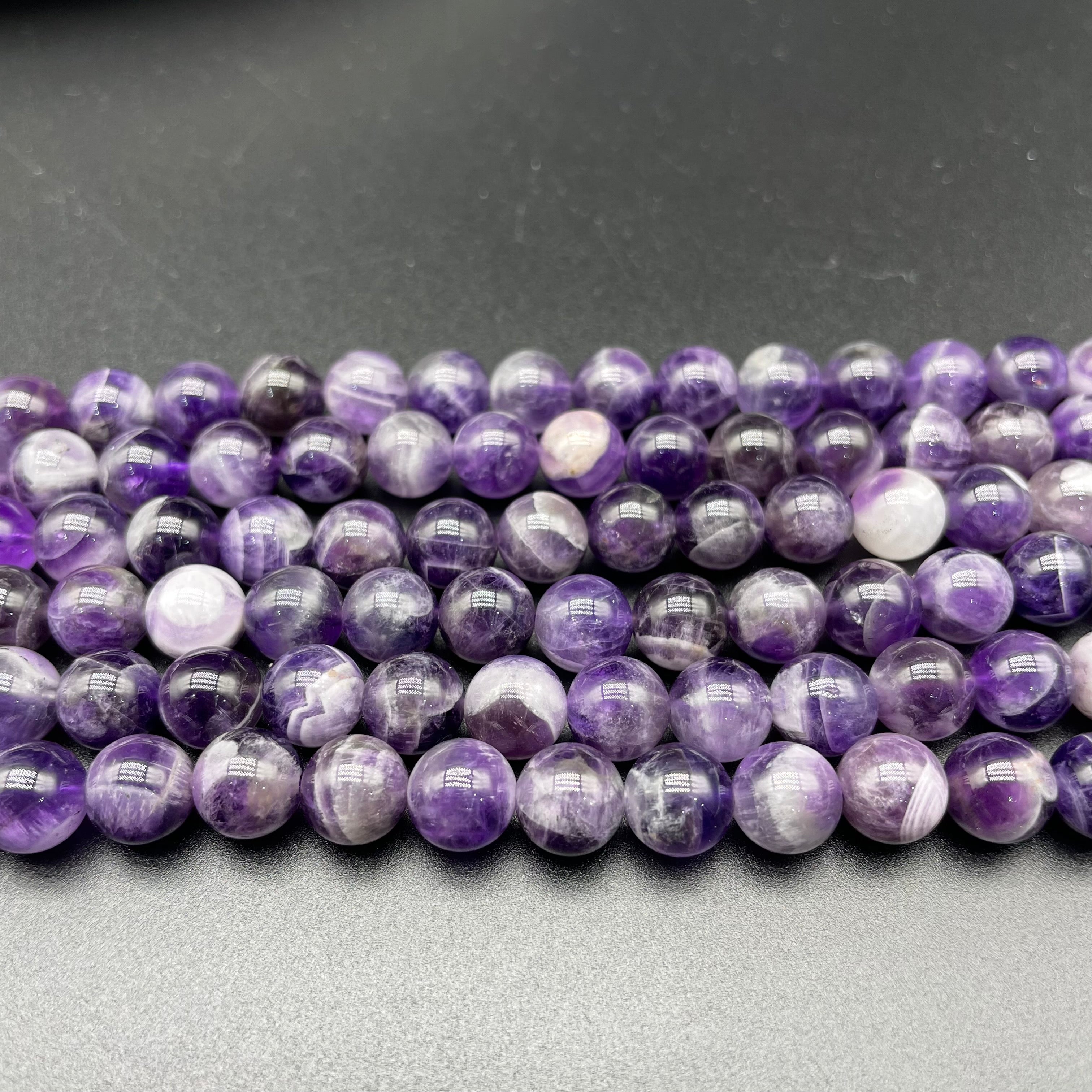 Chevron Amethyst Beads Strands