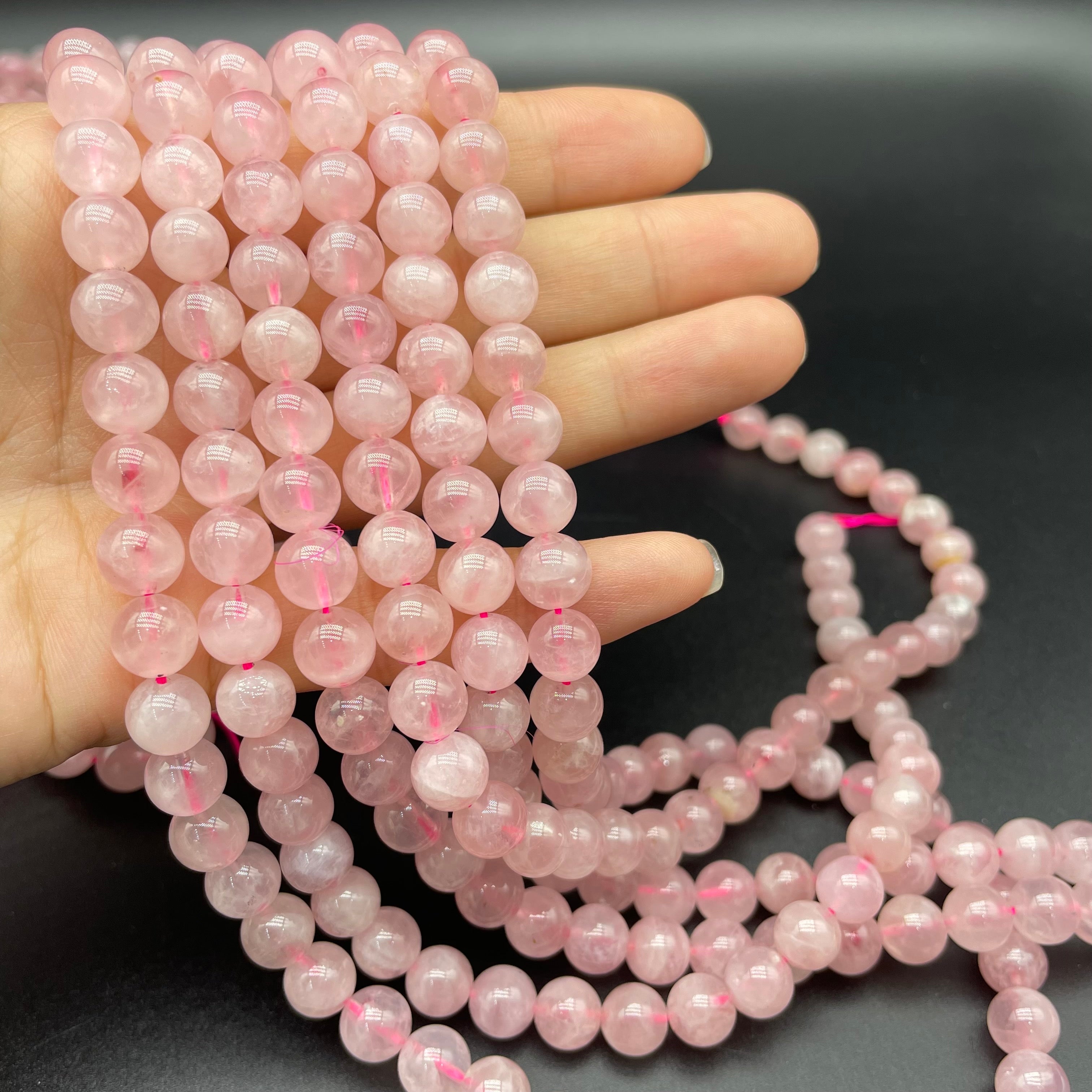 Rose Quartz Beads Strands