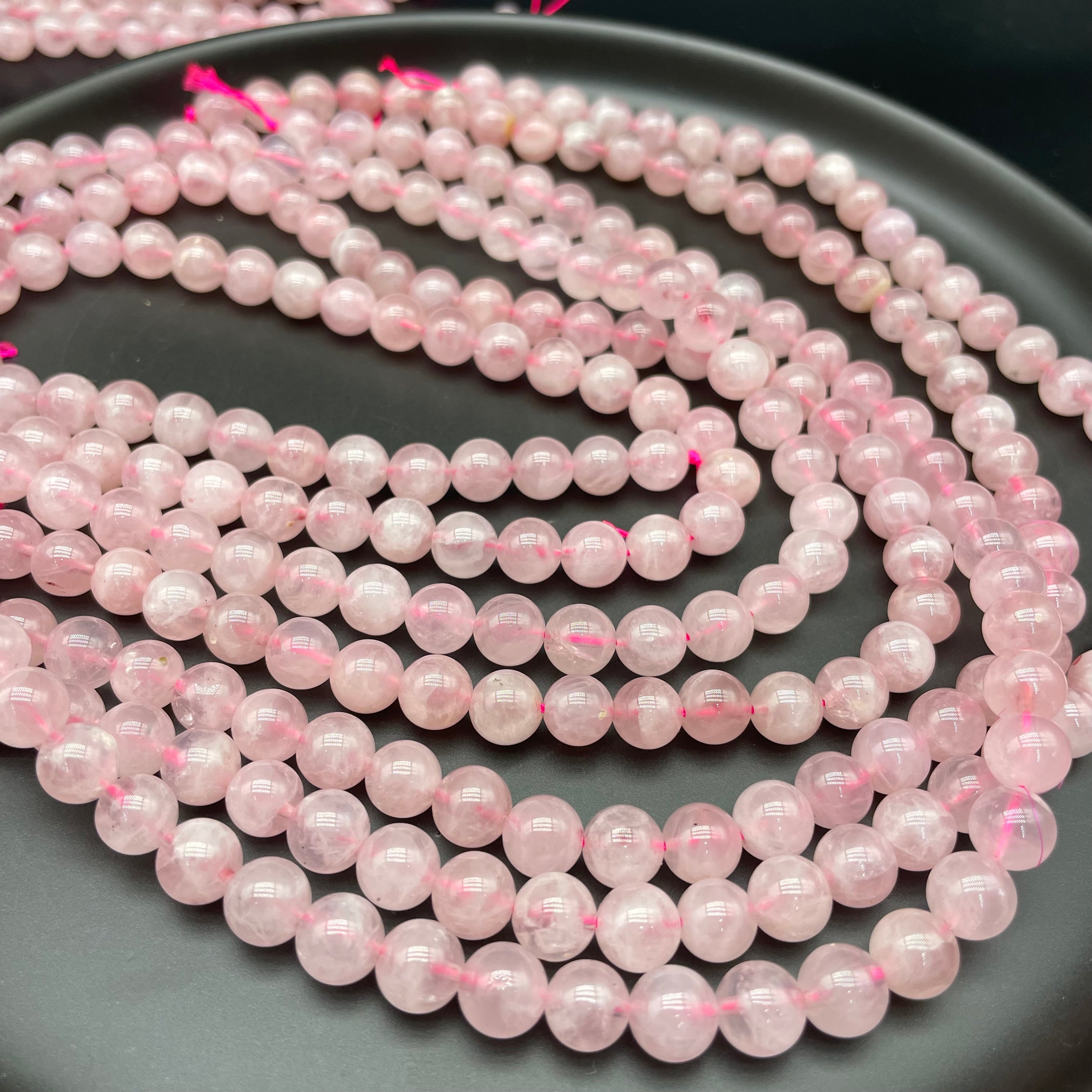 Rose Quartz Beads Strands