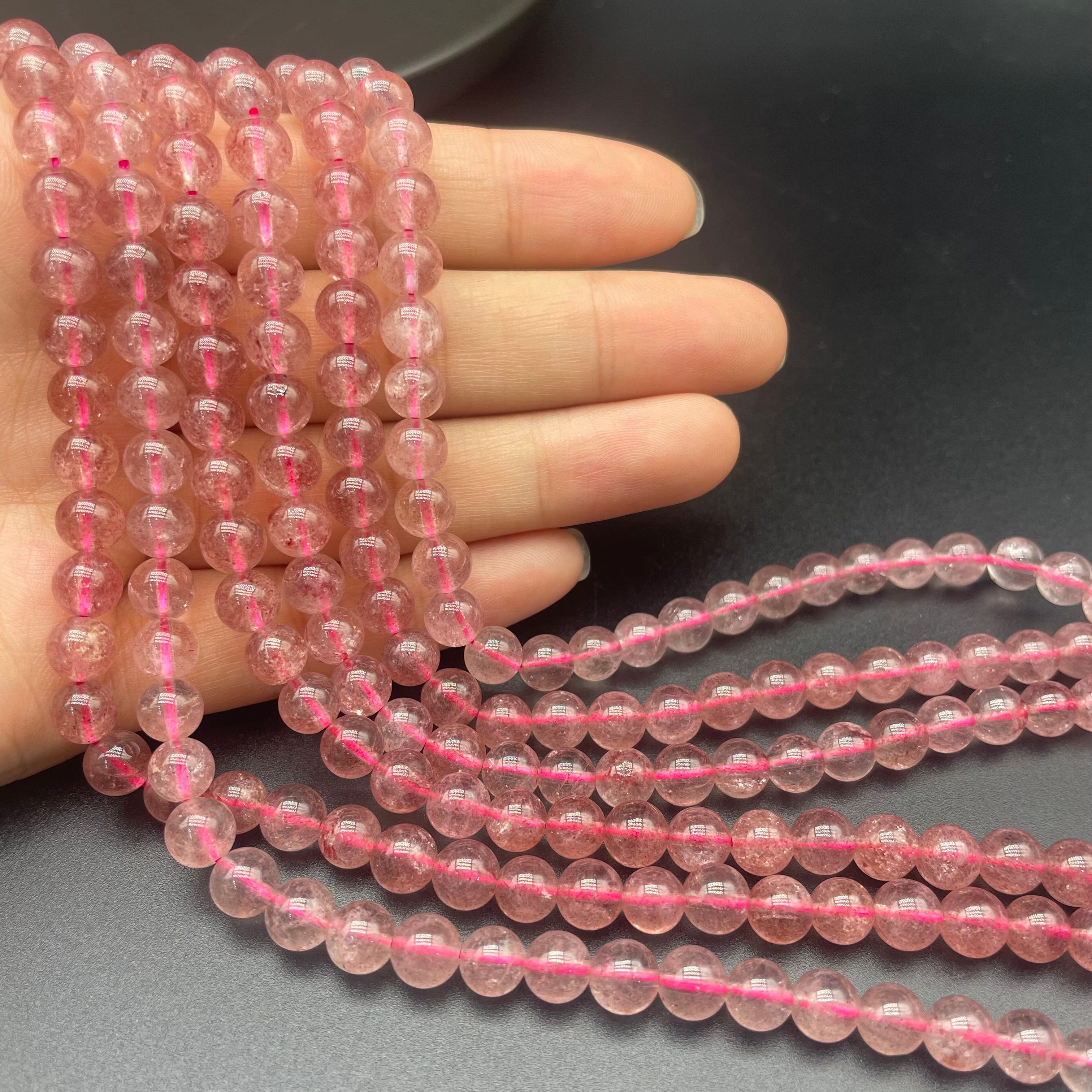 Strawberry Quartz Beads Strands